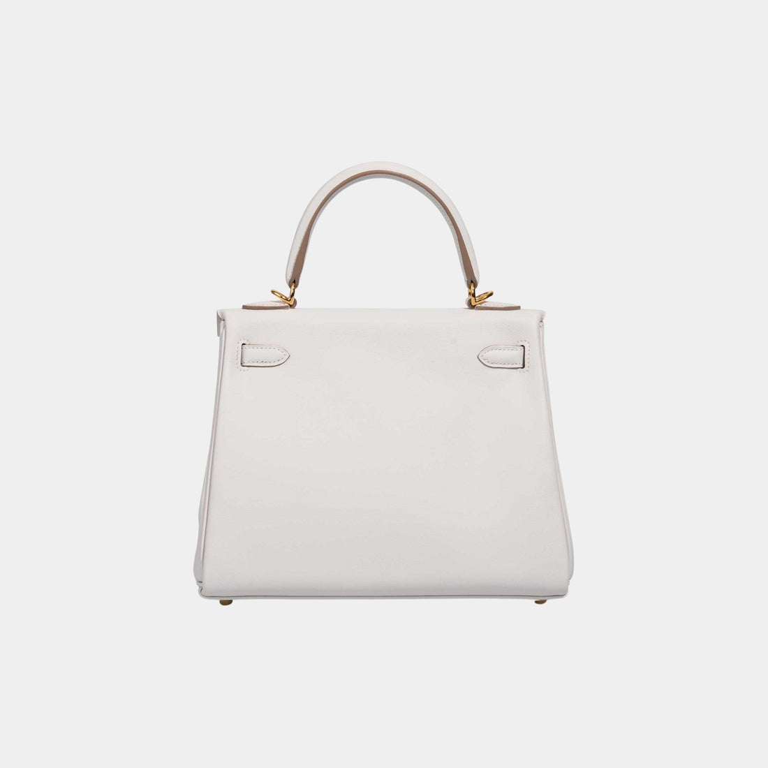 Hermes Kelly 25 Swift رمادي فاتح، الخلف