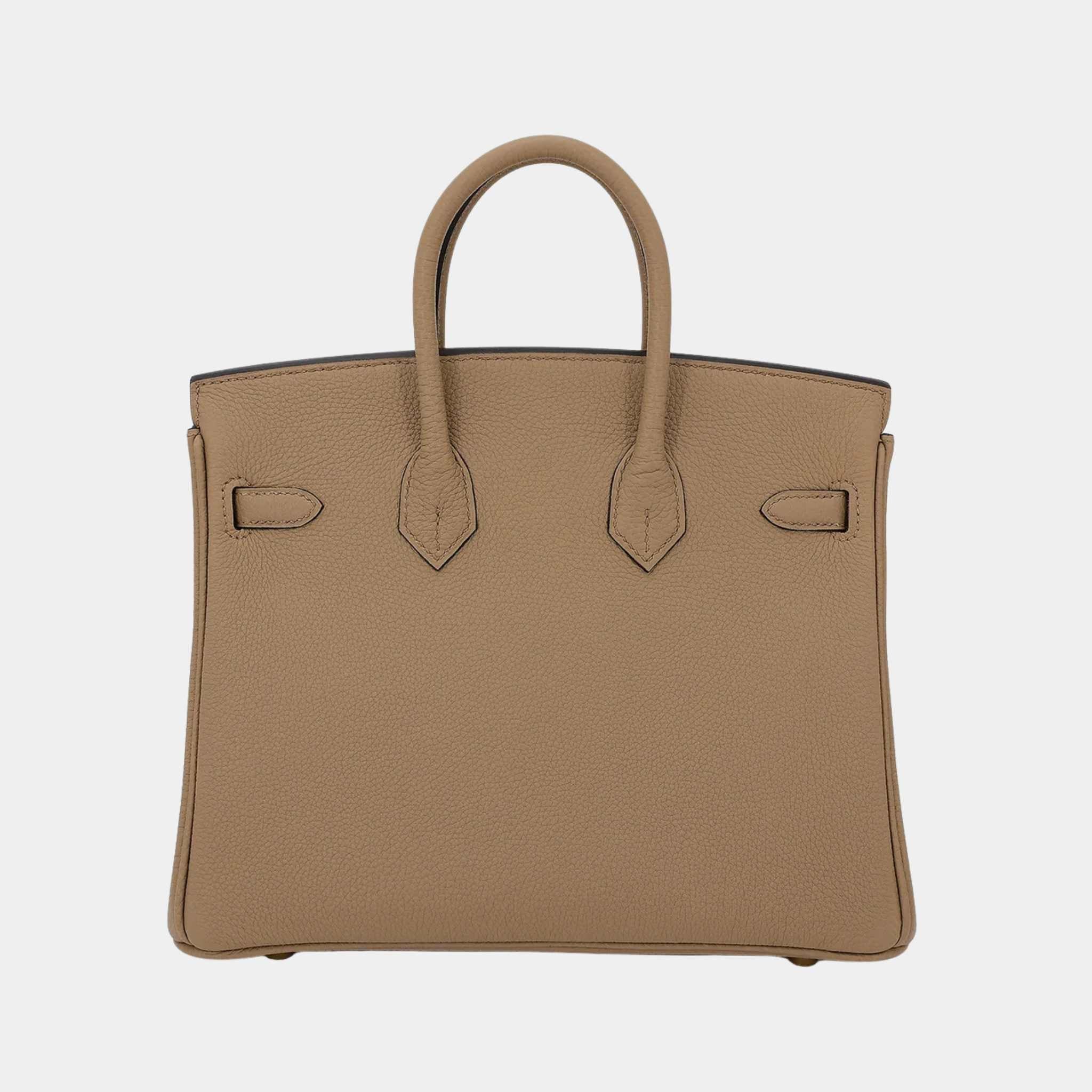 Hermes Birkin 25 Togo Beige Mafra GHW, Back