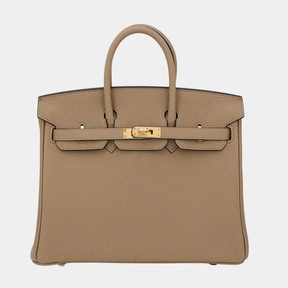 Hermes Birkin 25 Togo Beige Mafra GHW, Front