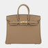 Hermes Birkin 25 Togo Beige Mafra GHW, Front