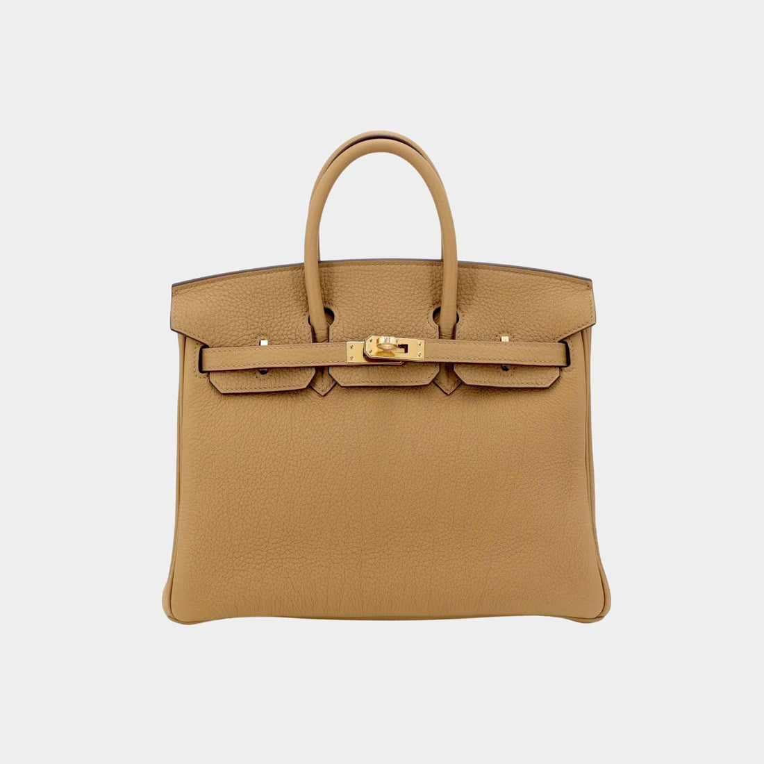Hermes Birkin 25 Togo Biscuit GHW, Front