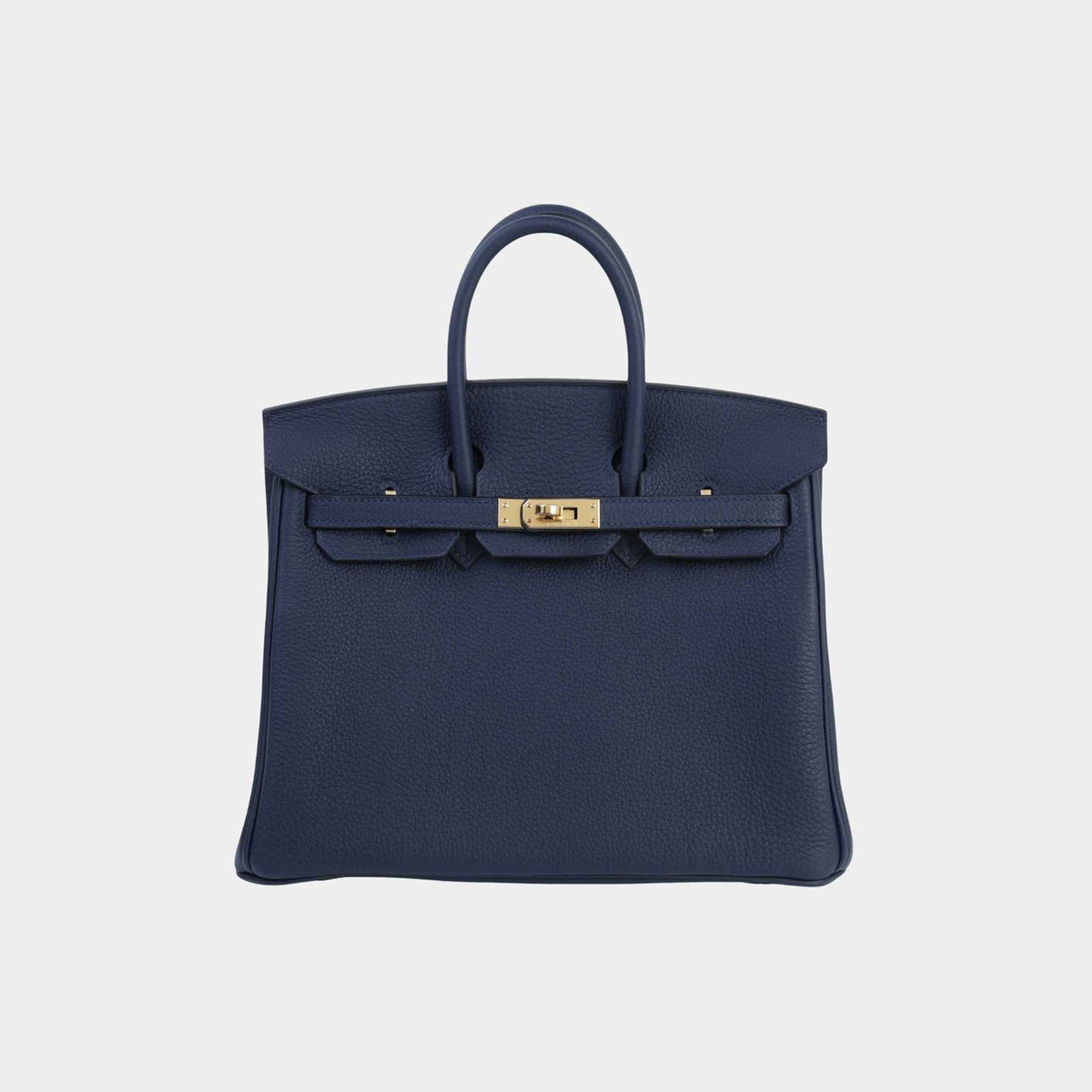 حقيبة Birkin 25 Togo بلون Bleu Abysse مع حليات ذهبية