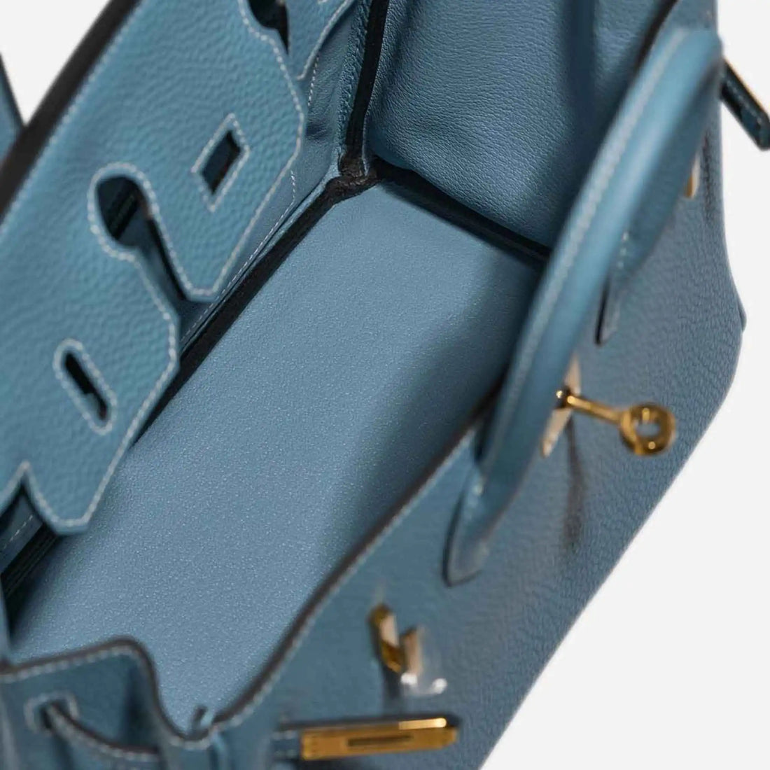 Hermes Birkin 25 Togo Bleu Jean GHW, Top