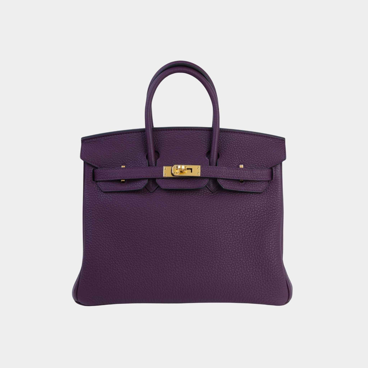 حقيبة Birkin 25 Togo بلون Cassis مع حليات ذهبية