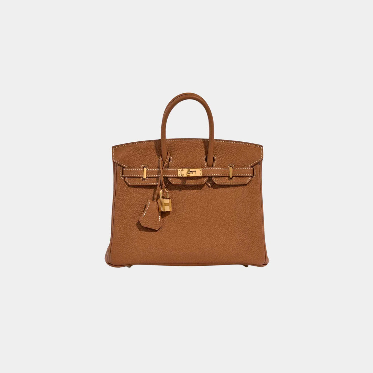 حقيبة Birkin 25 من جلد Togo باللون الذهبي