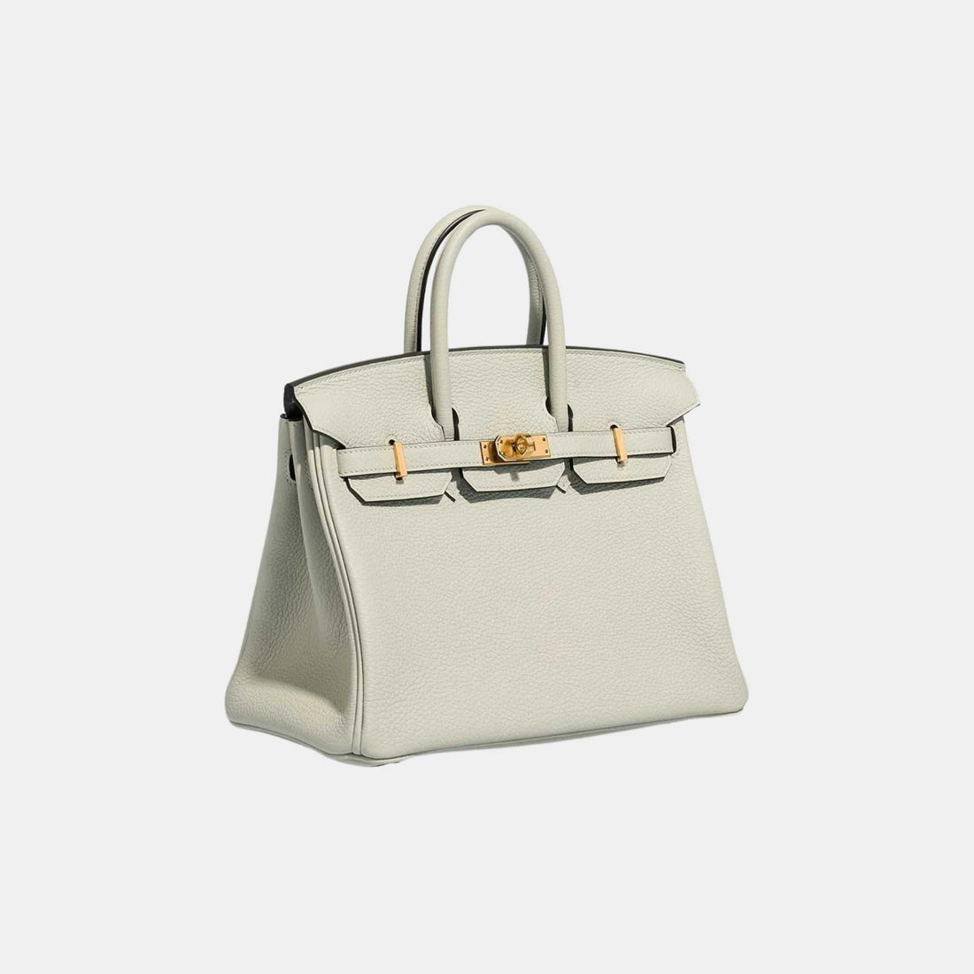 Hermes Birkin 25 Togo Gris Neve، من الجانب