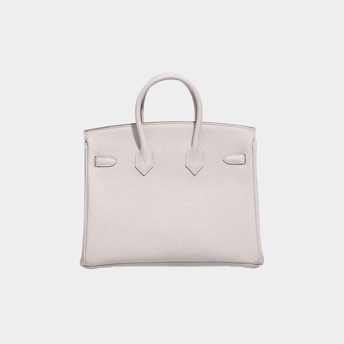 Hermes Birkin 25 Togo Gris Pale PHW, Front, Back