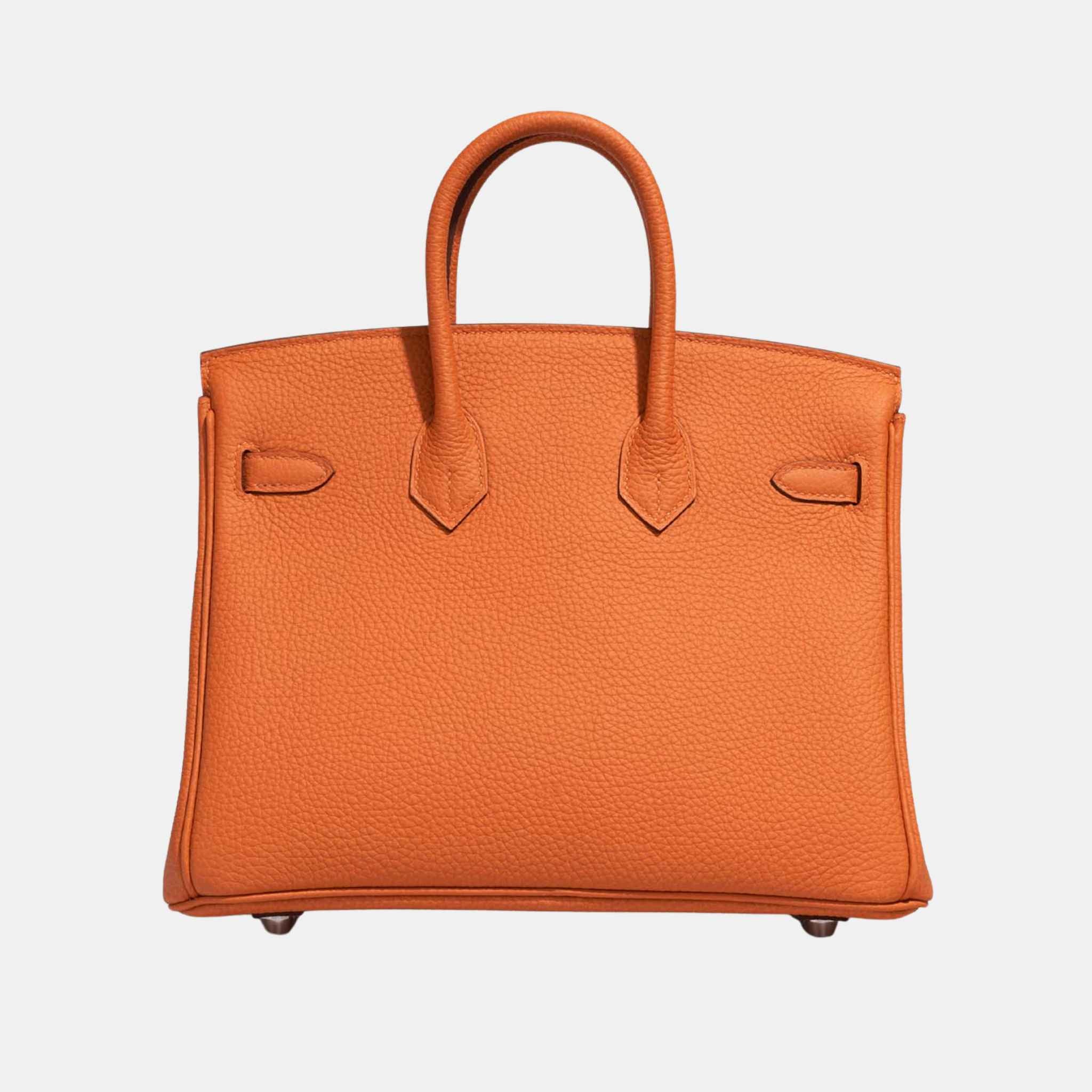 Hermes Birkin 25 Togo Orange H, Back