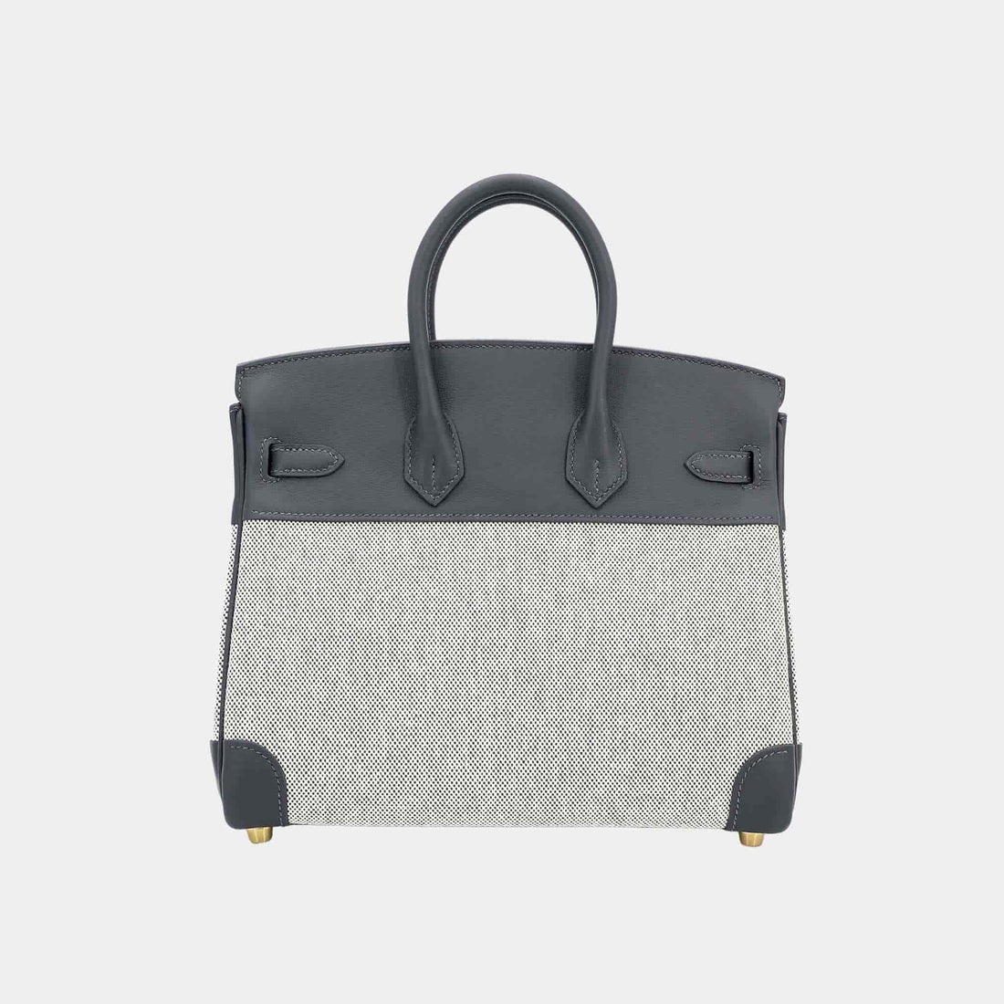 Birkin 25 قماش Toile H-Swift أردوازي GHW، الخلفي