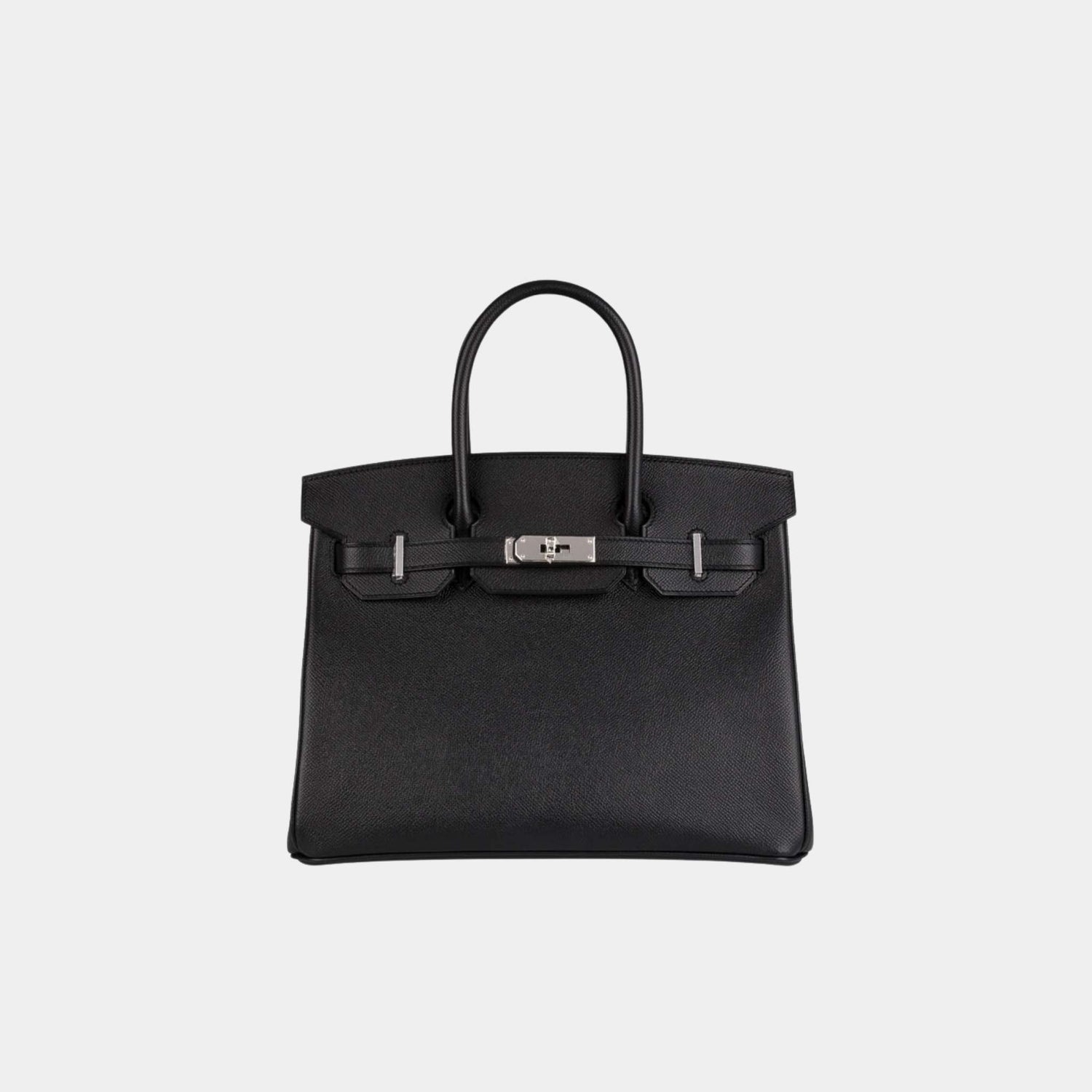 Hermes Birkin 30 Epsom Black PHW, Front