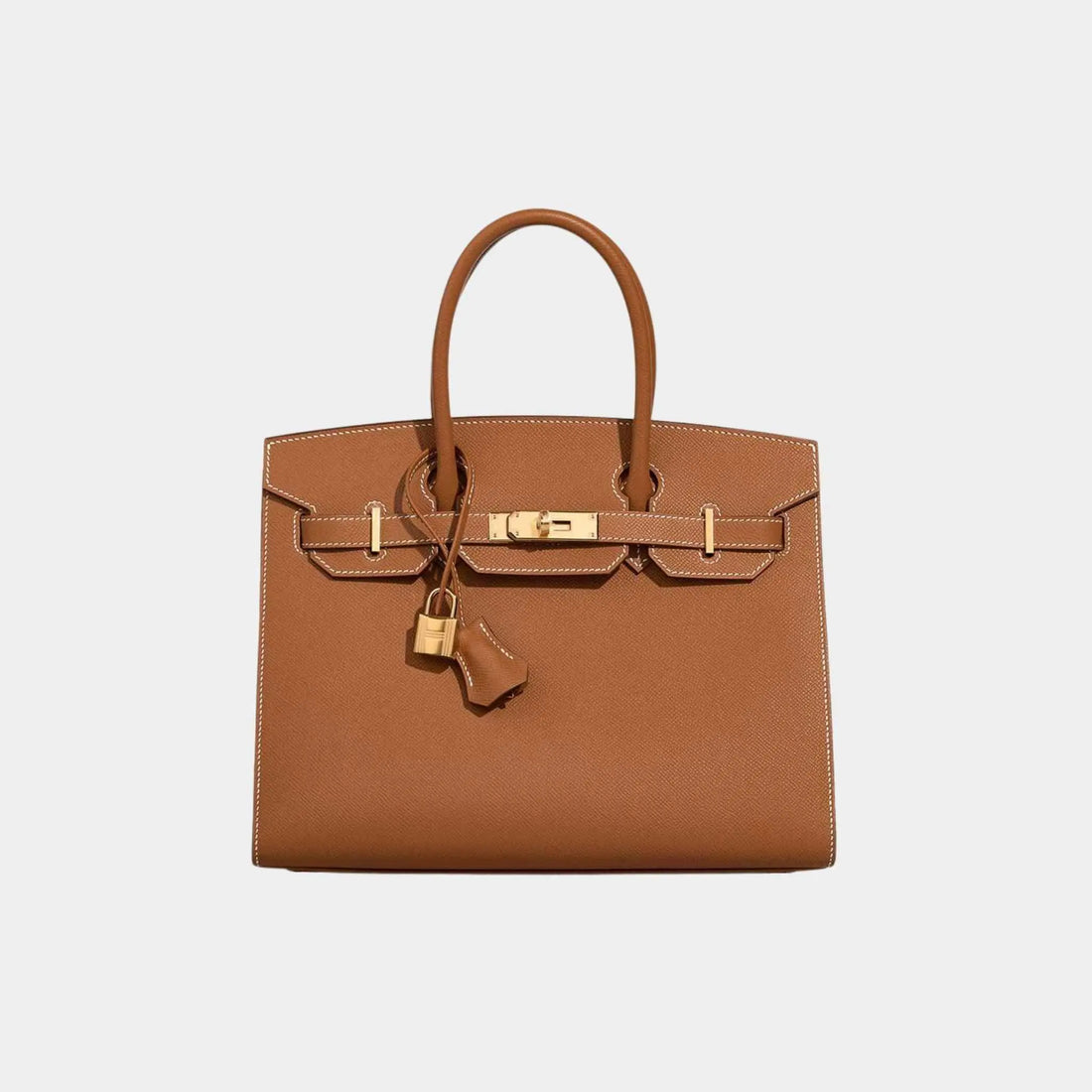 Hermes Birkin 30 Epsom Sellier Gold GHW, Front