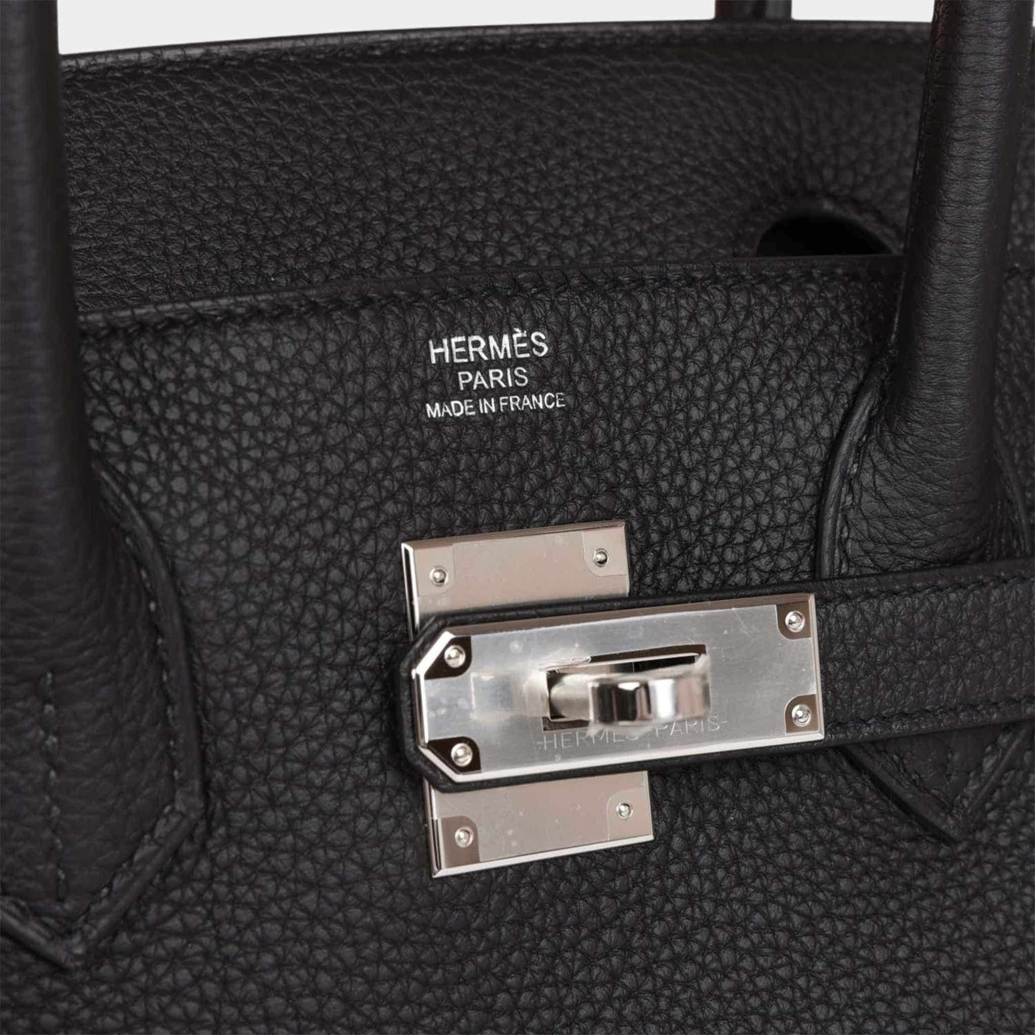 Hermes Birkin 30 Togo Black PHW, Closeup