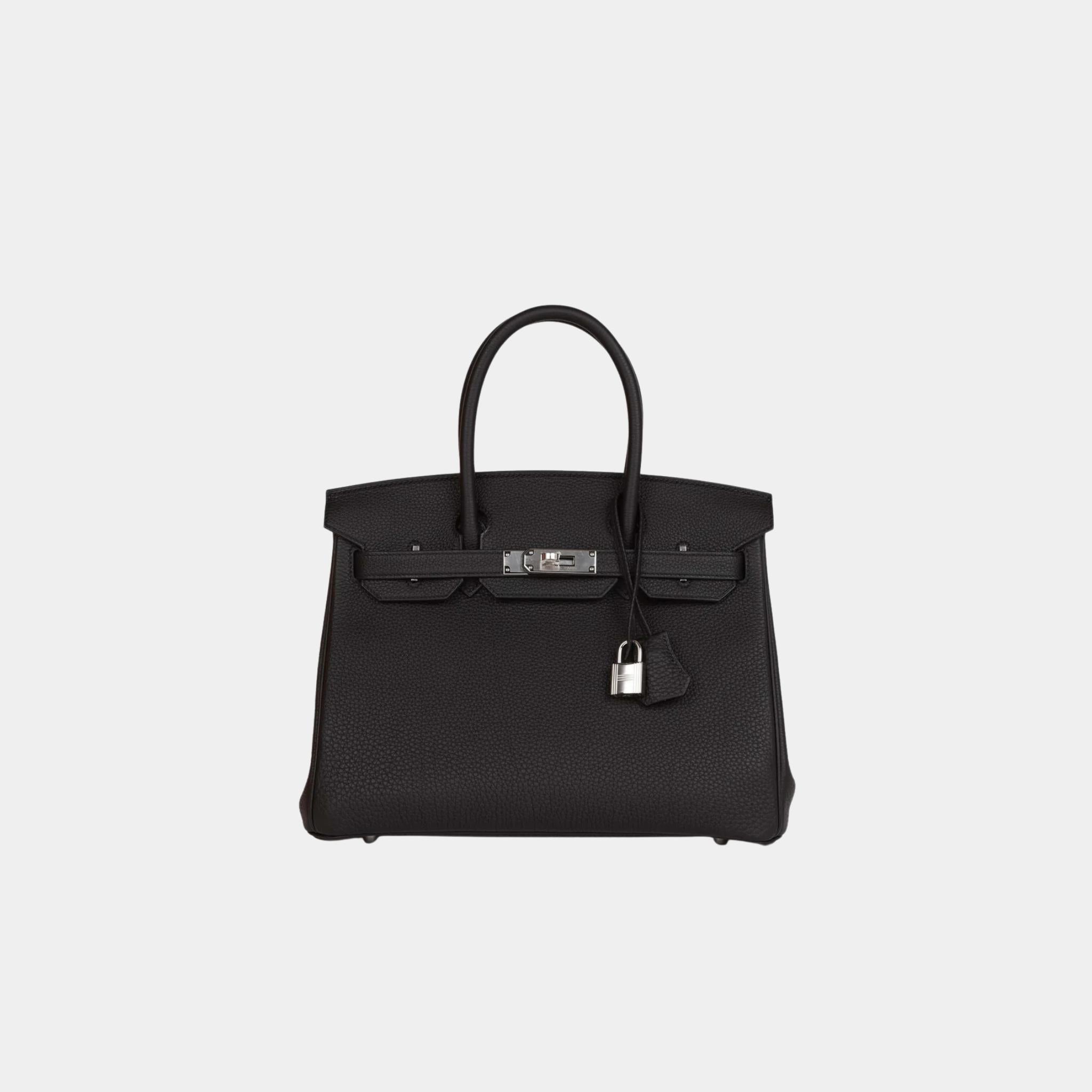 Hermes Birkin 30 Togo Black PHW, Front