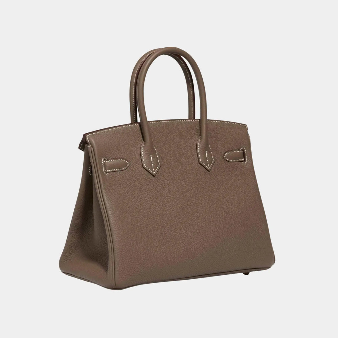 Hermes Birkin 30 Togo Etoupe GHW، من الجانب، من الخلف