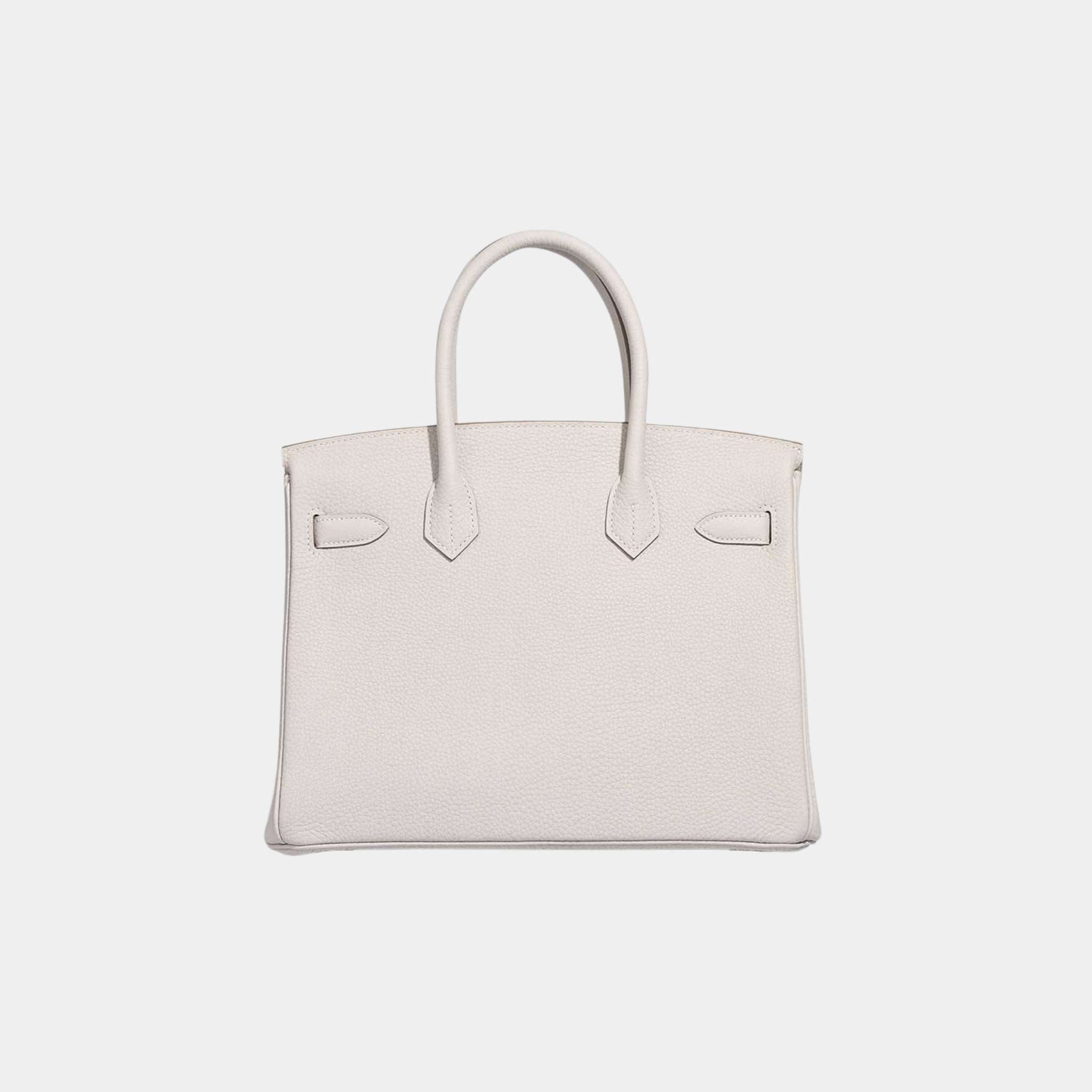 Hermes Birkin 30 Togo Gris Pale GHW, Back
