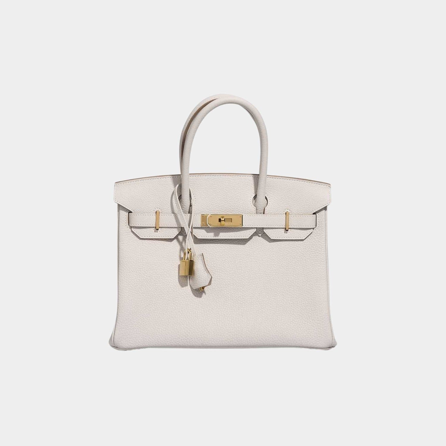 Hermes Birkin 30 Togo Gris Pale GHW, Front
