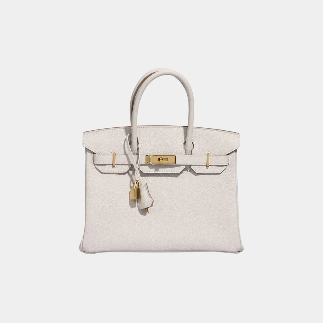 Hermes Birkin 30 Togo Gris Pale GHW, Front