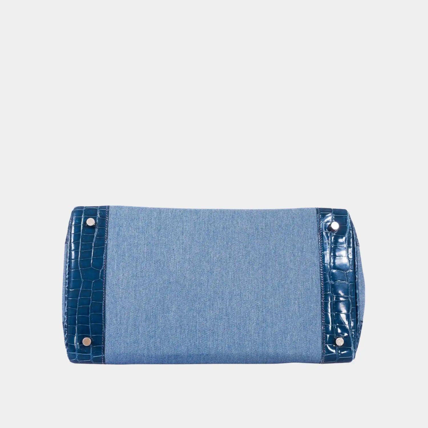 Hermes Birkin 35 Porosus Crocodile &amp; Denim Blue Roi PHW