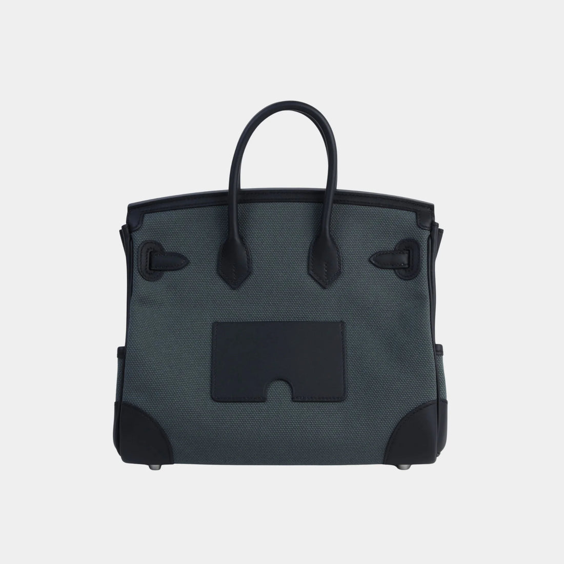 Hermes Birkin Cargo 25 Canvas-Swift Vert Mangrove PHW, Back