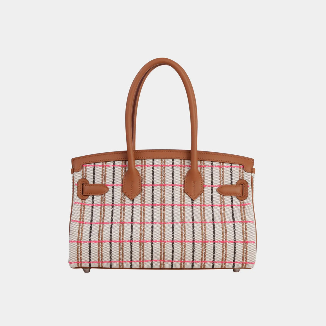 Hermes Birkin Shoulder Light 29 Swift-Toile H Canvas Gold PHW, Back