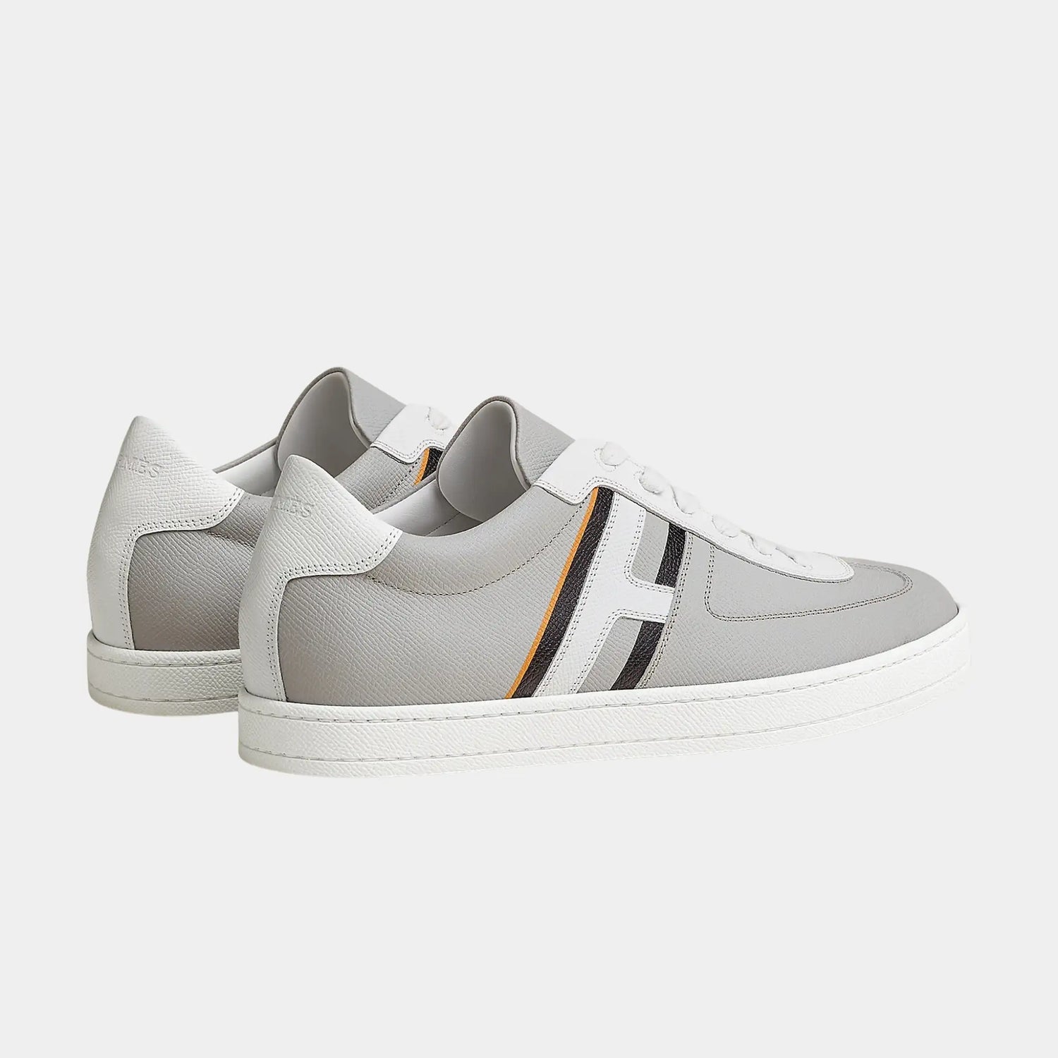 Hermes Boomerang Sneaker Printed Epsom Calfskin, Gris Quartz, Back