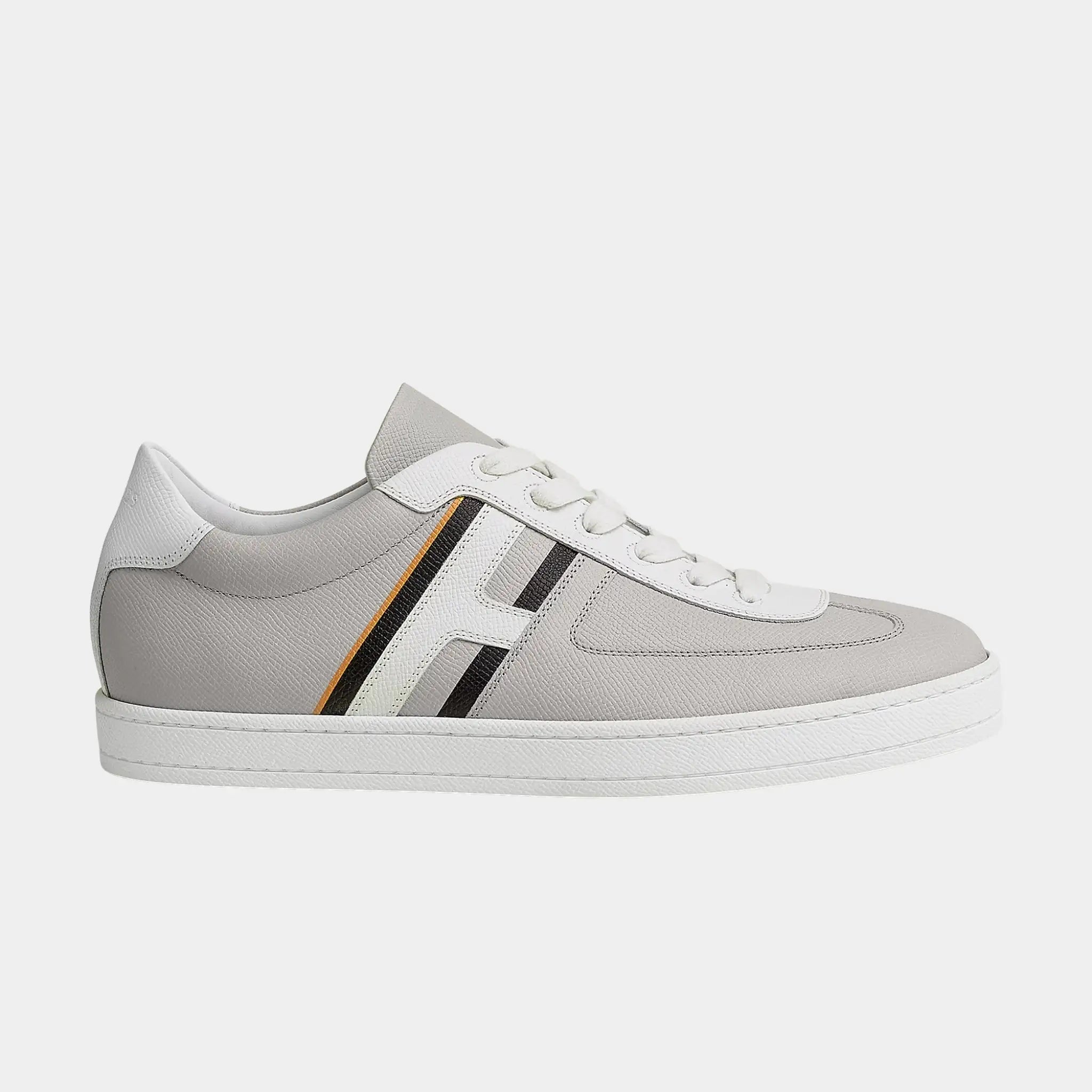 Hermes Boomerang Sneaker Printed Epsom Calfskin, Gris Quartz, Side