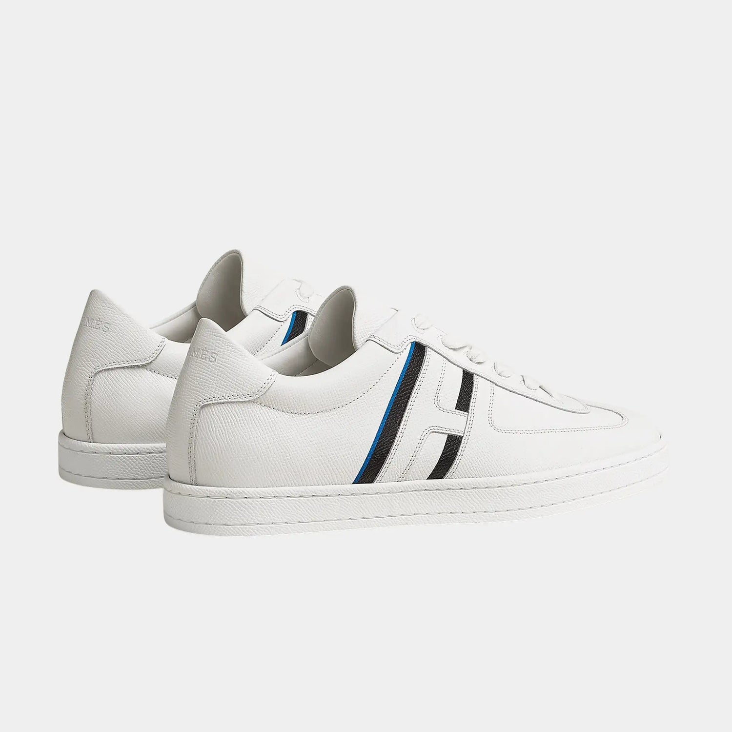 Hermes Boomerang Sneaker Printed Epsom Calfskin, Multicolor Blanc, Back