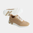 Hermes Bouncing Sneaker Calfskin Suede Men, Beige Lin, Front