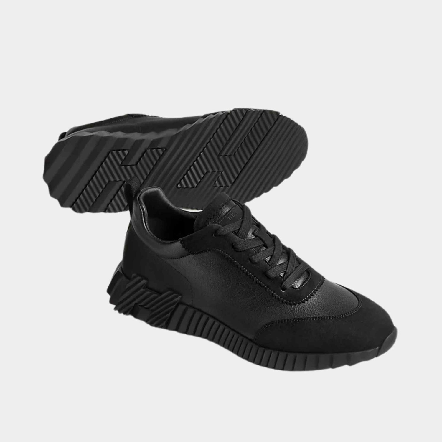 Hermes bouncing Sneakers Black, Sole And Side Profile