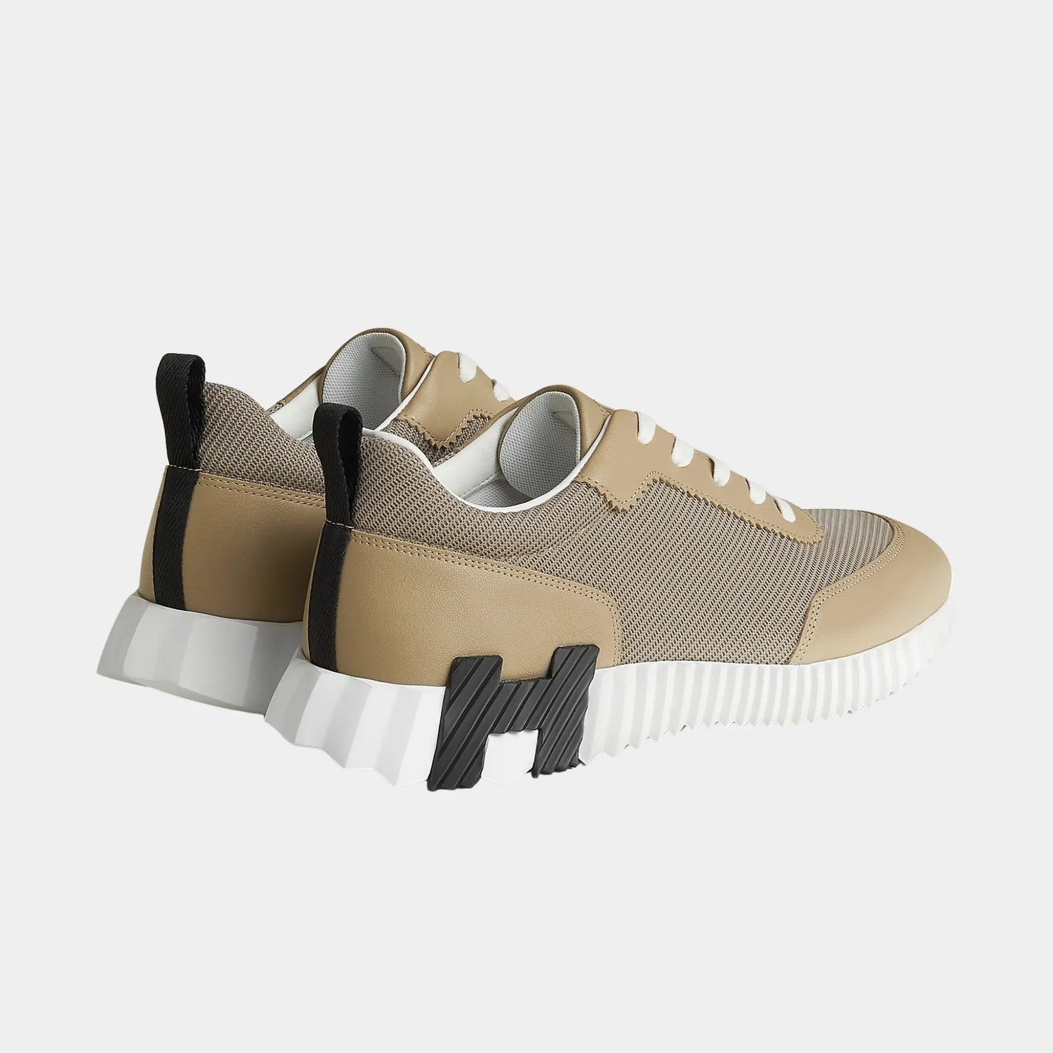 Bouncing Sneakers in Technical Mesh and Sporty Goatskin