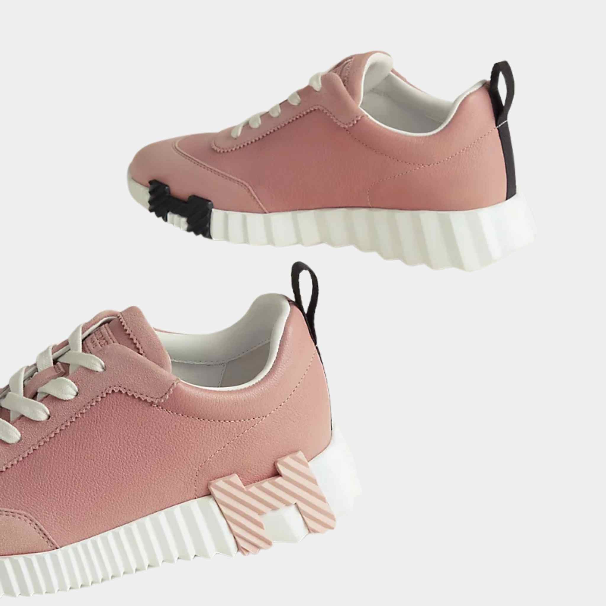 Hermes Bouncing Sneakers Watercolor Rose, Heal and Side