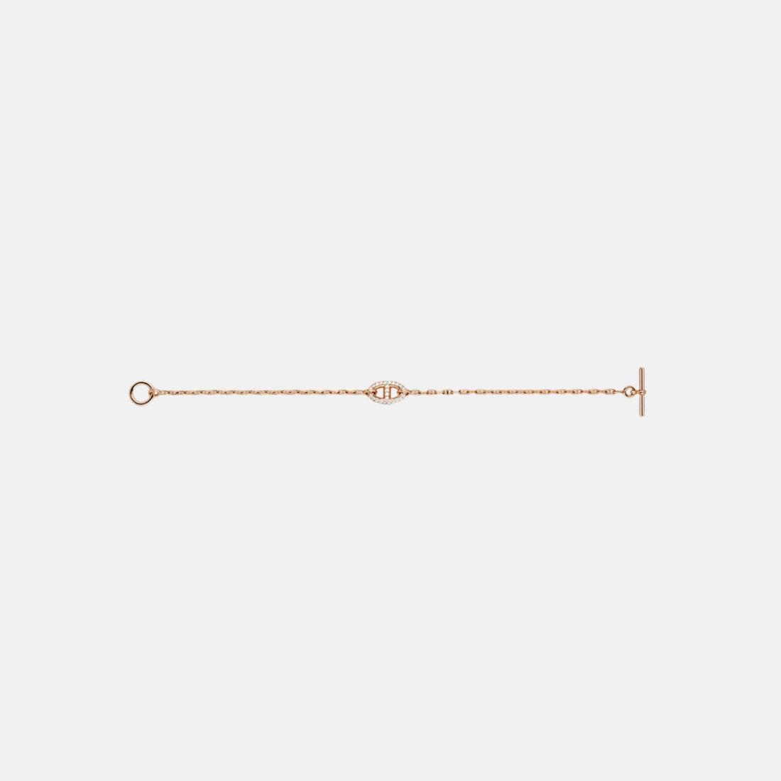 Hermes Bracelet Farandole Rose Gold Diamonds, Unlinked