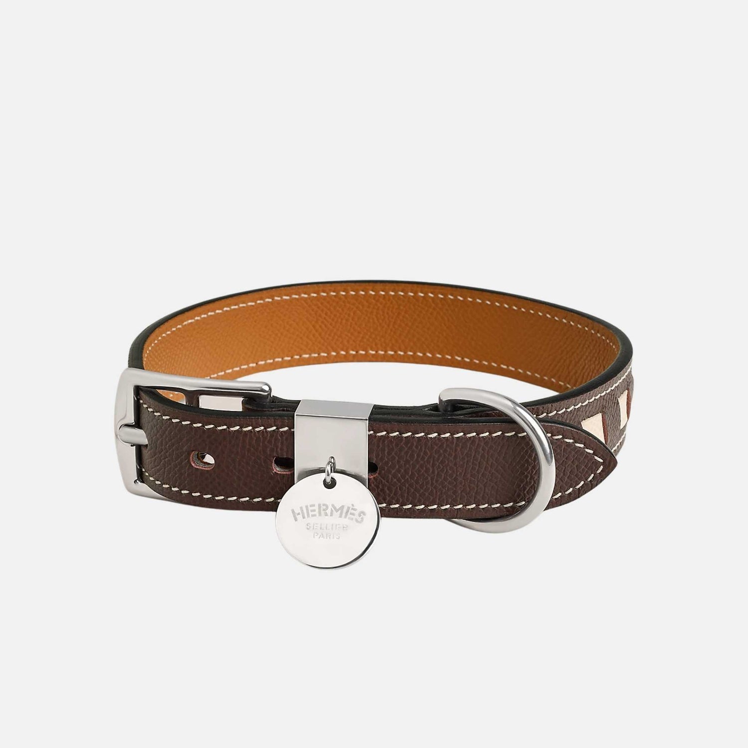 Hermes Braided Luxury Dog Collar, Rogue Sellier
