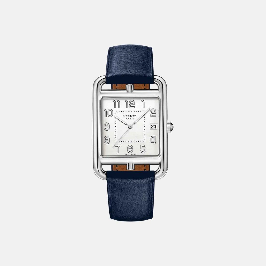 Hermes Cape Cod Watch 41mm Navy Blue Swift Calfskin