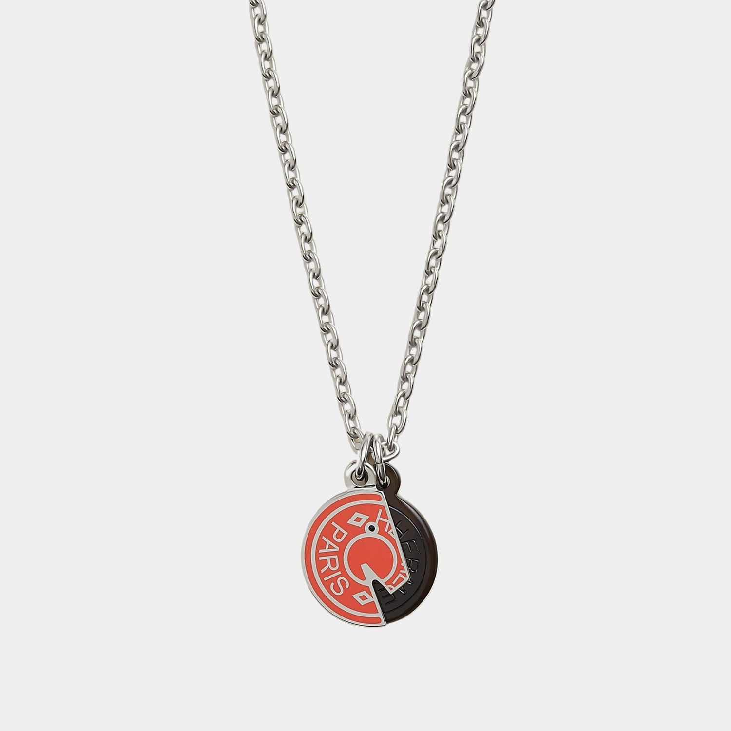 Hermes Carrousel Necklace, Orange Field, Front