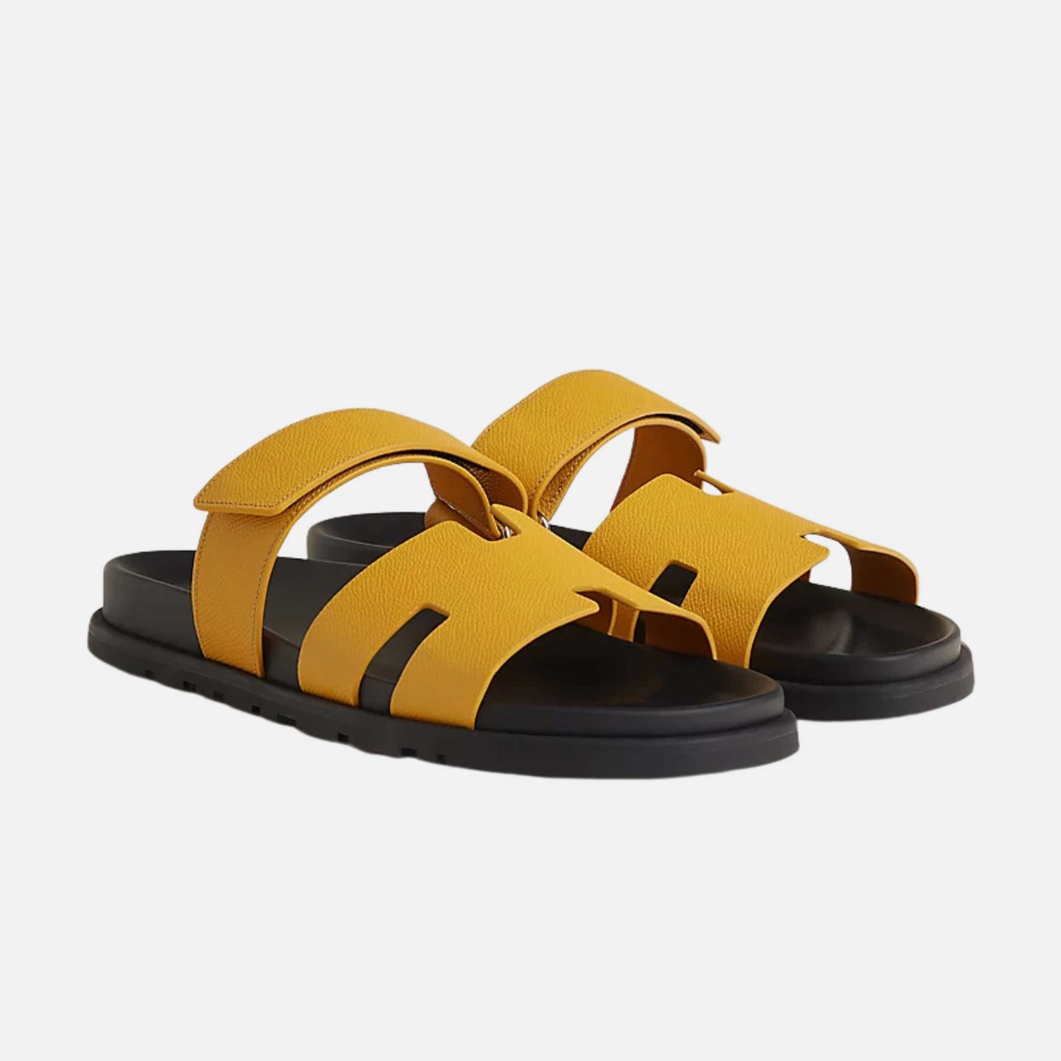 Hermes Chypre Sandal Epsom, Jaune Topaze, Front