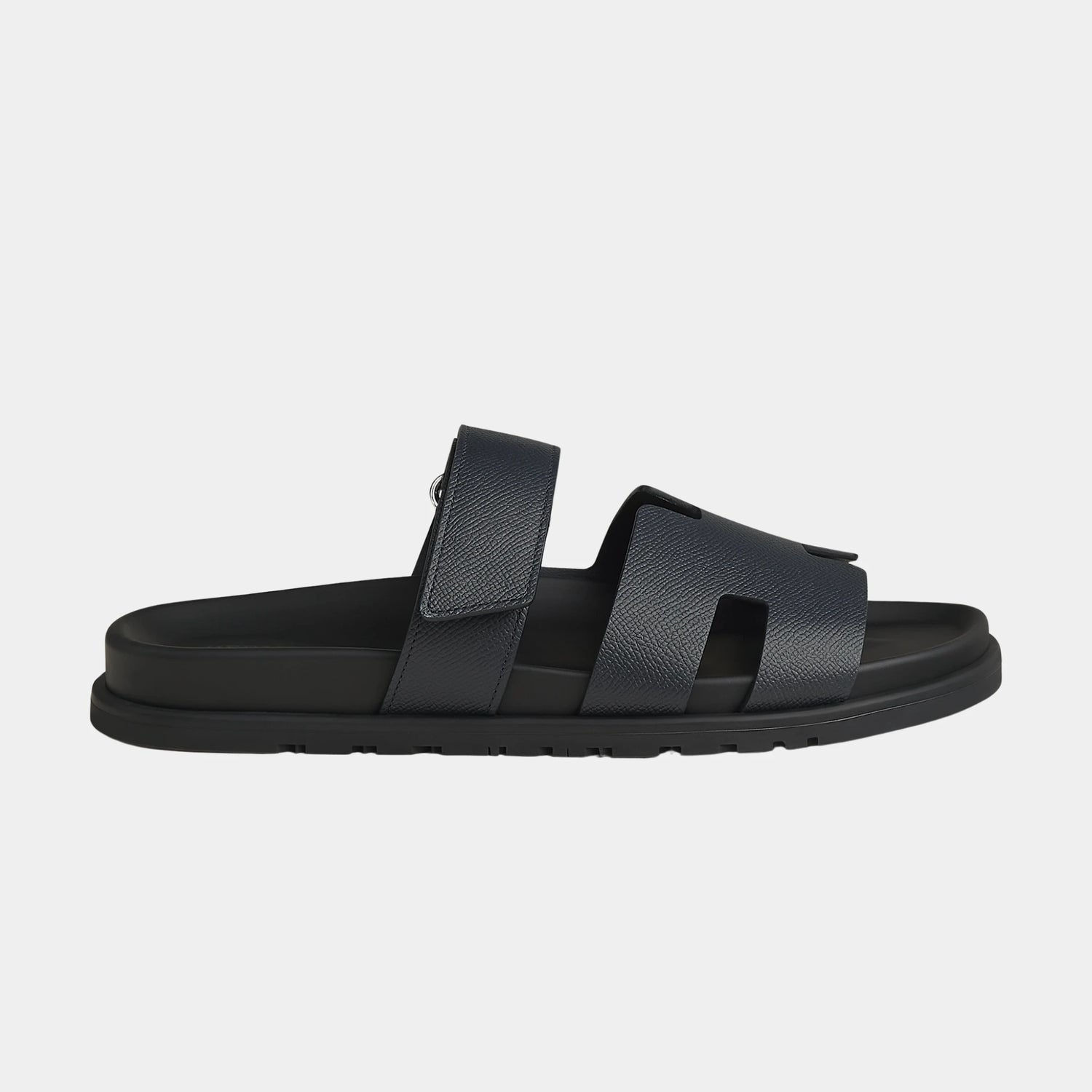 Hermes Chypre Sandal Epsom Men, Marine, Side