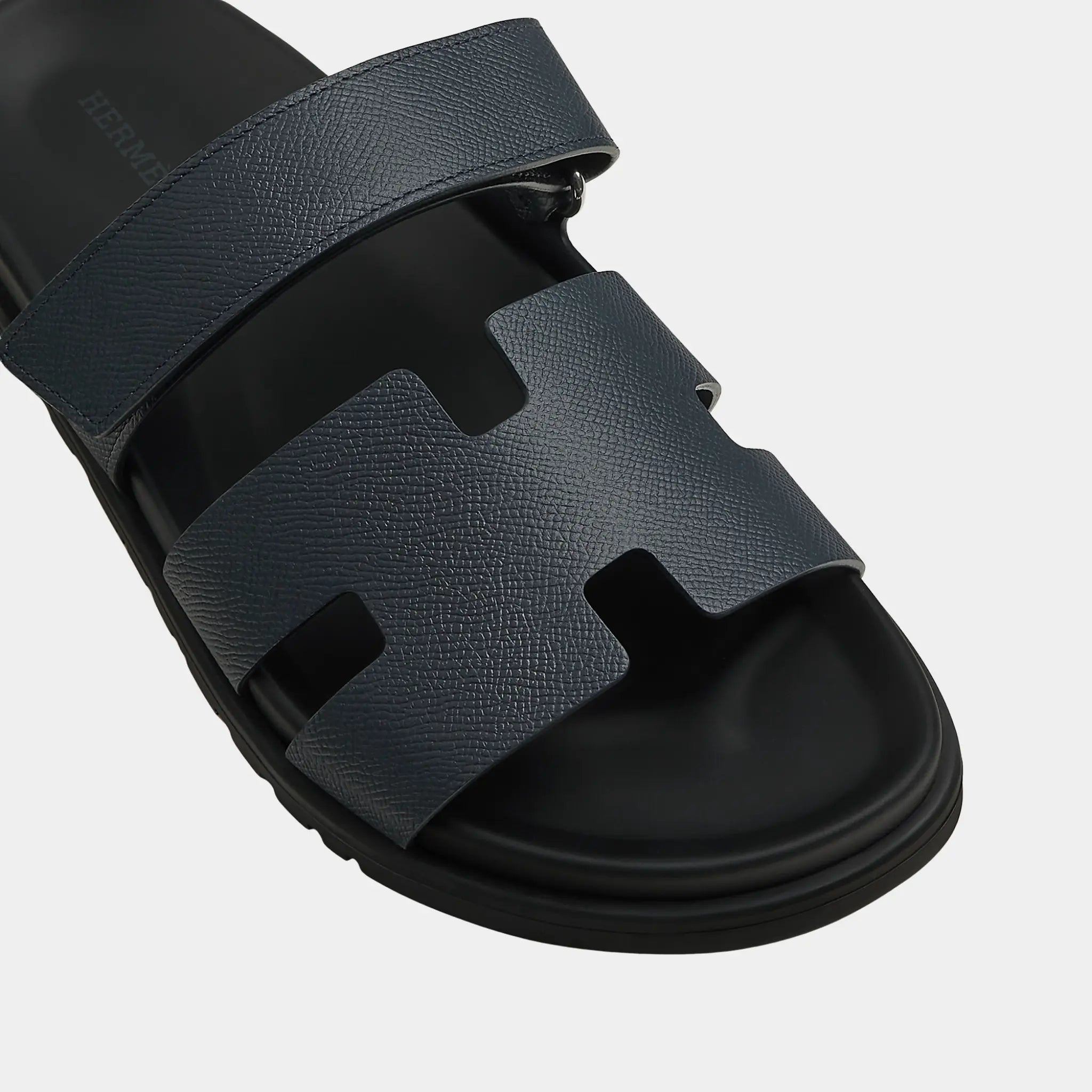 Hermes Chypre Sandal Epsom Men, Marine, Top