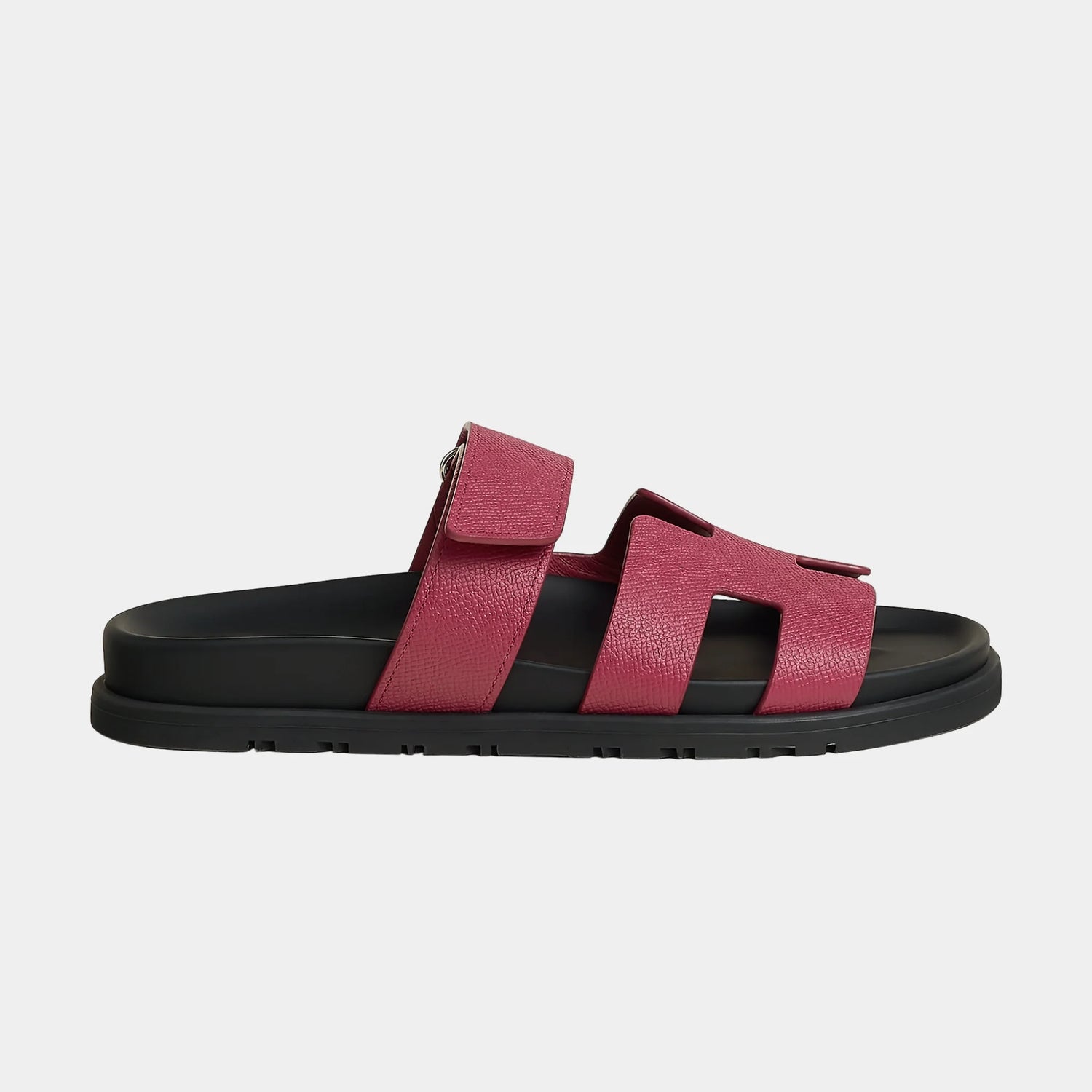 Hermes Chypre Sandal Epsom Women, Rose Magenta, Side