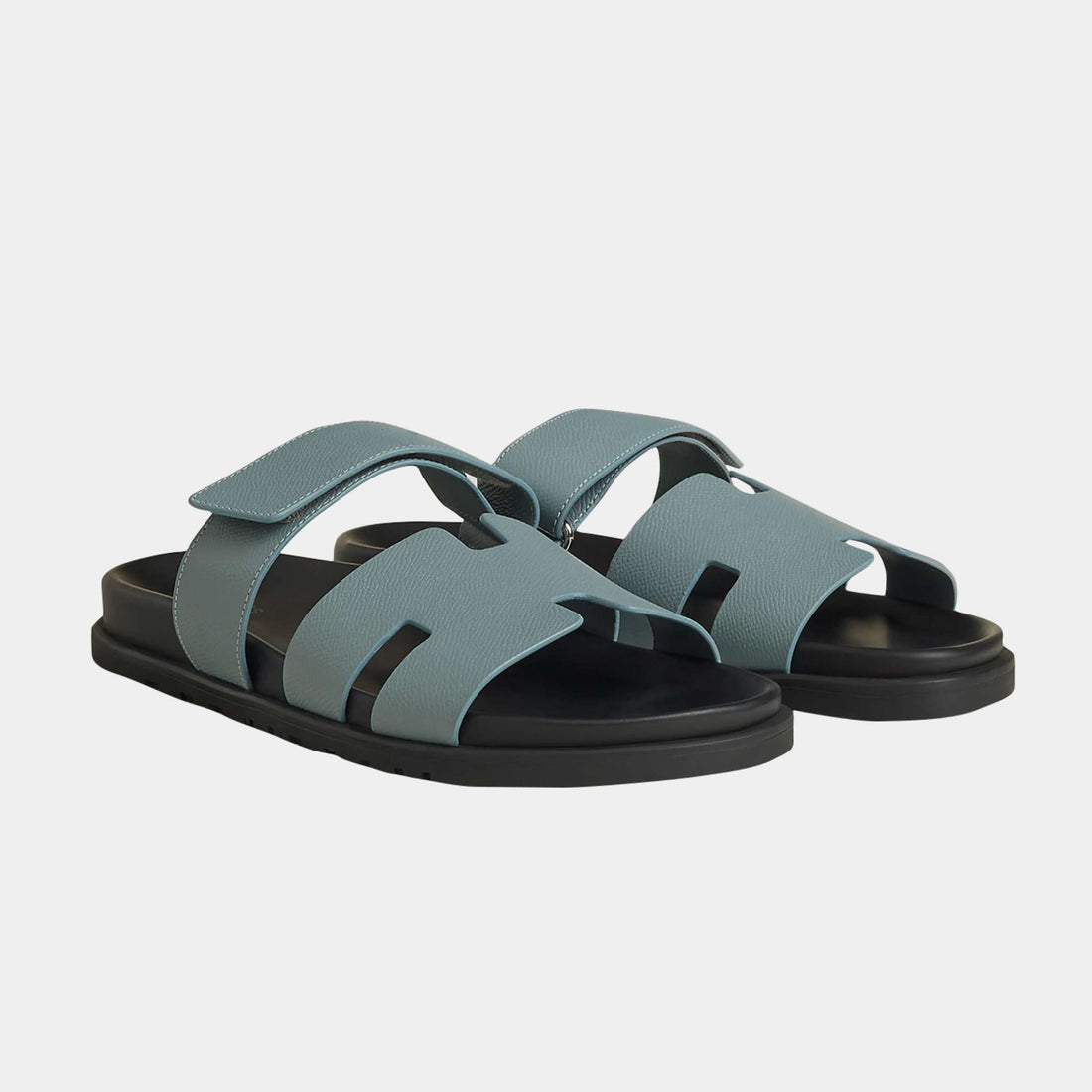 Hermes Chypre Sandal Espom Grey Antarctic, front