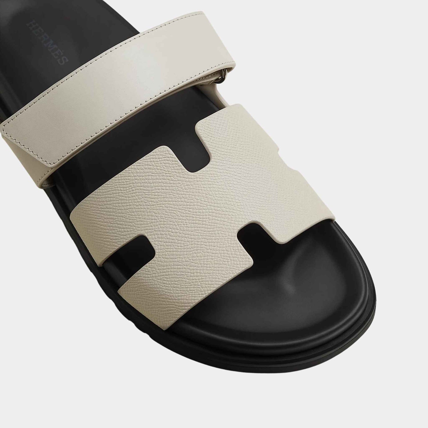 Hermes Chypre Sandals Calfskin and Epsom Men, Top