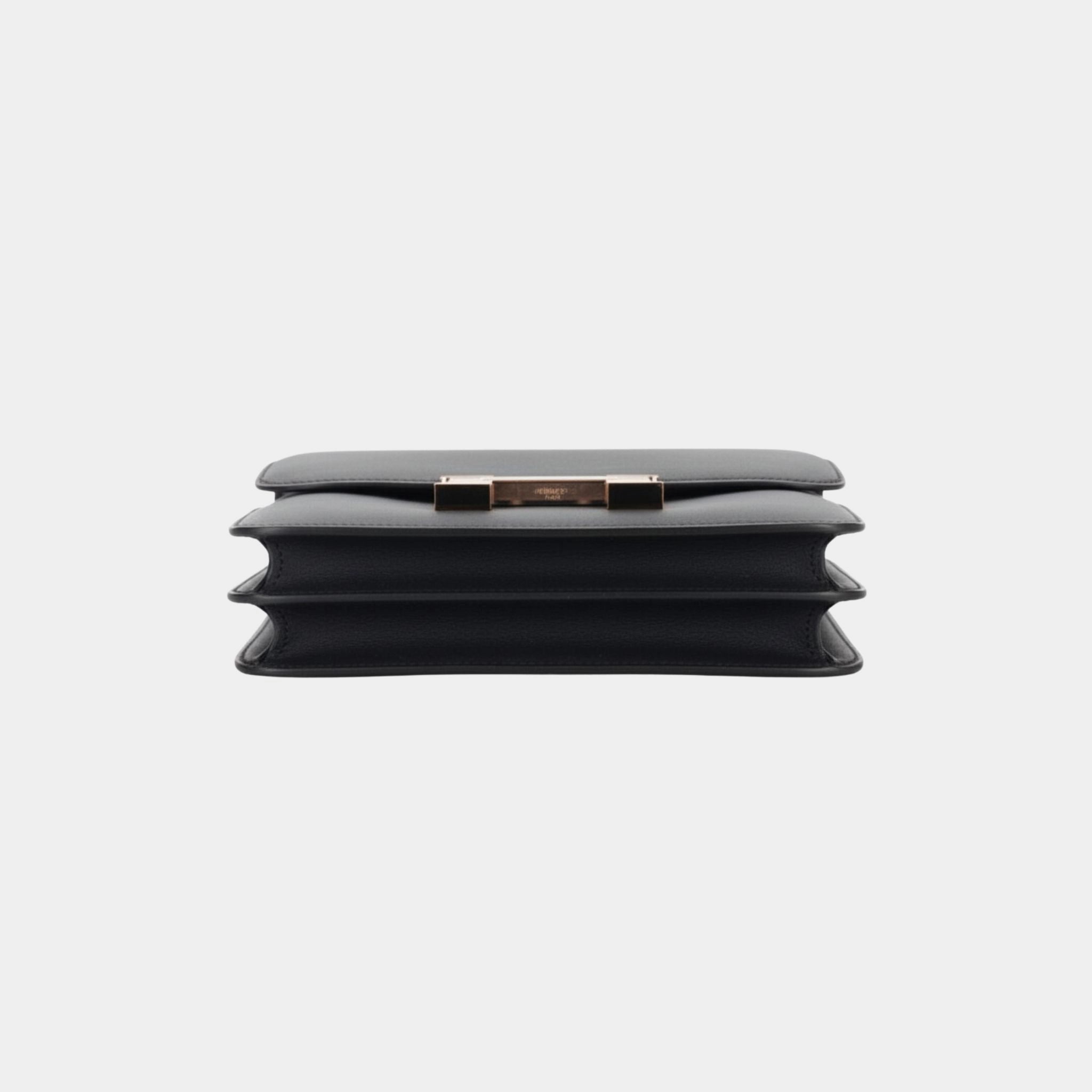 Hermes Constance 18 Swift Bleu Indigo RGHW, Bottom