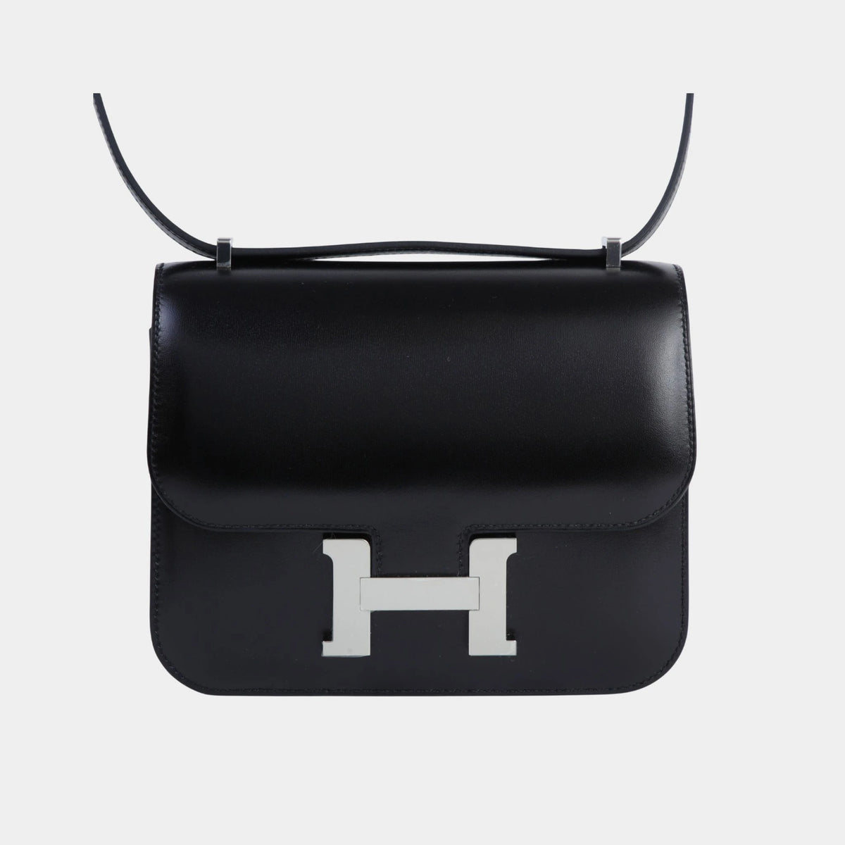Constance Mini Box Calfskin Black PHW