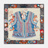 Hermes Costume de Fete scarf 90, Black, Front