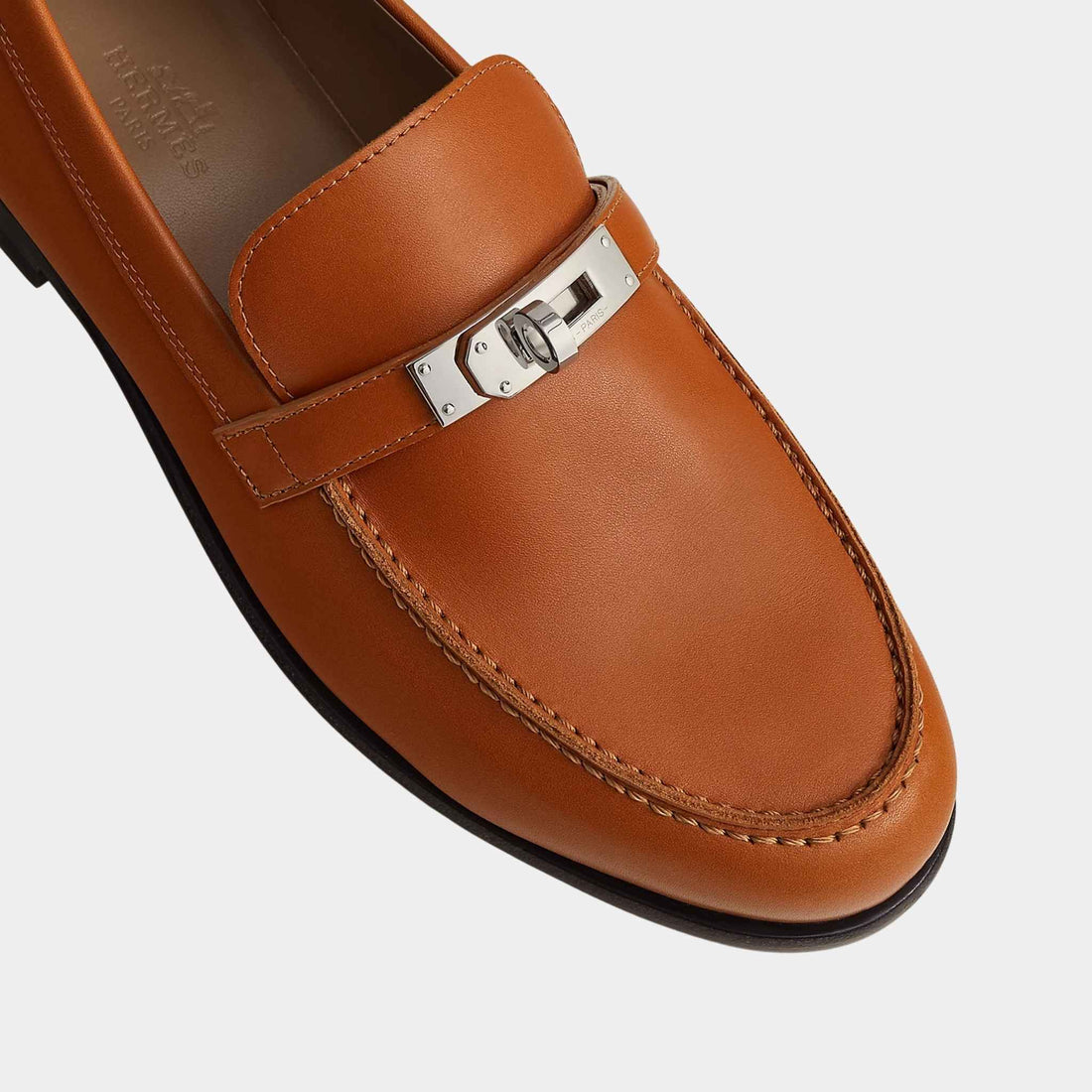 Hermes Destin لوفر Heritage من جلد العجل، علوي