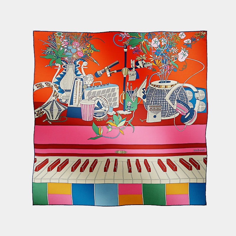 HERMES スカーフ En Studio scarf 70 直営店ラッピング Hermes En Studio scarf 70 – SANDS
