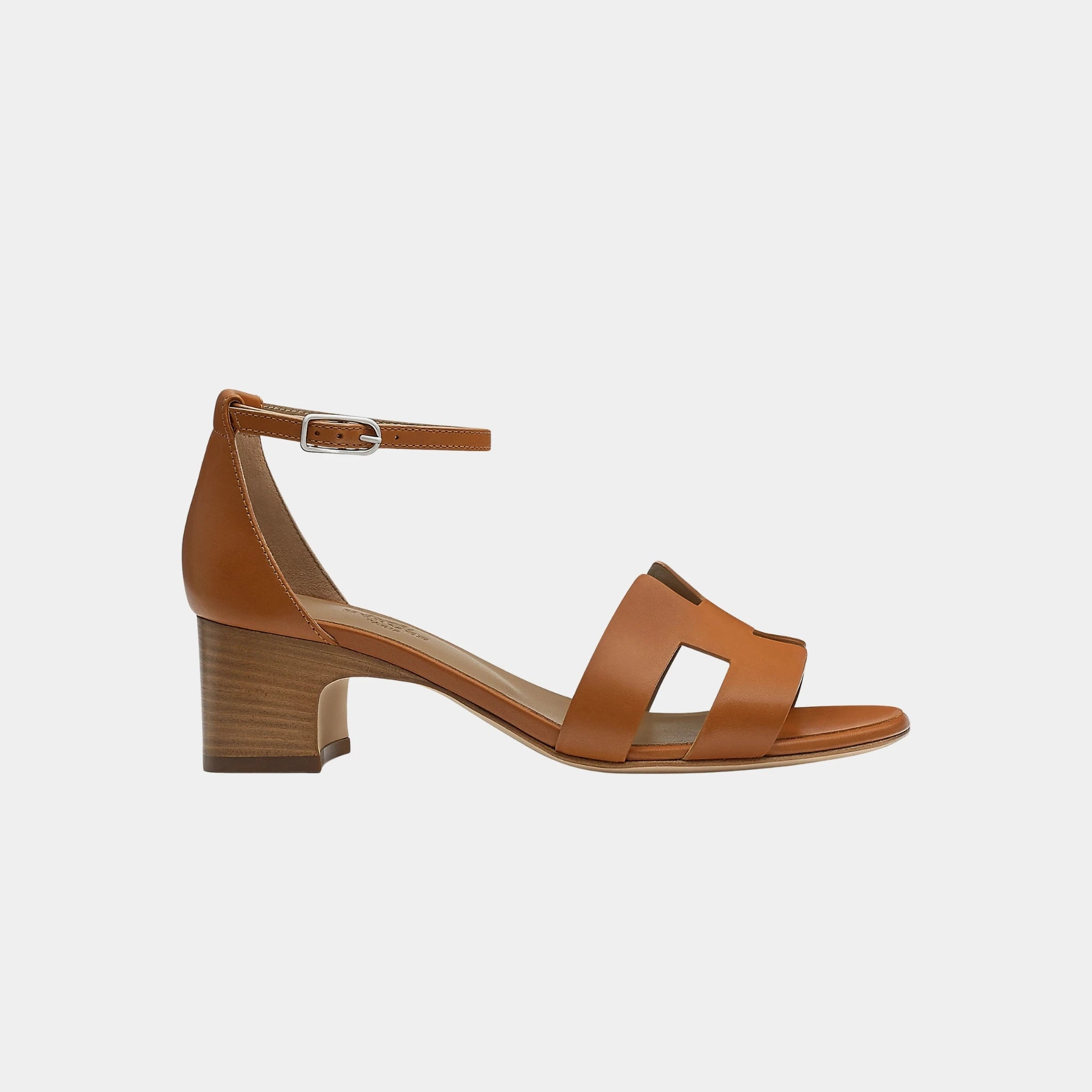 Hermes Encens 50 Sandals in Heritage Calfskin, Naturel, Side