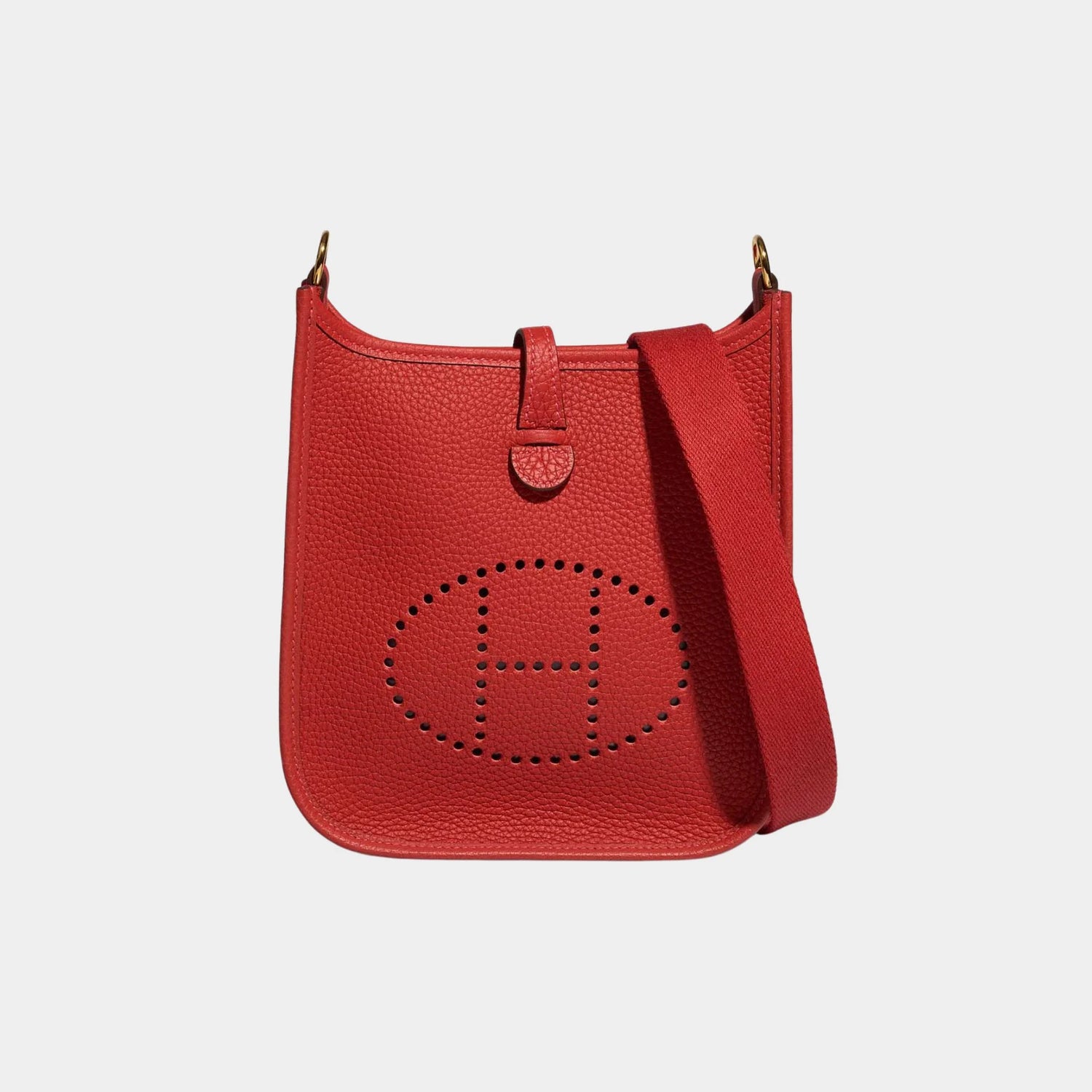 Hermes Evelyne 16 Clemence Rouge Vermillon / Rouge Vif GHW