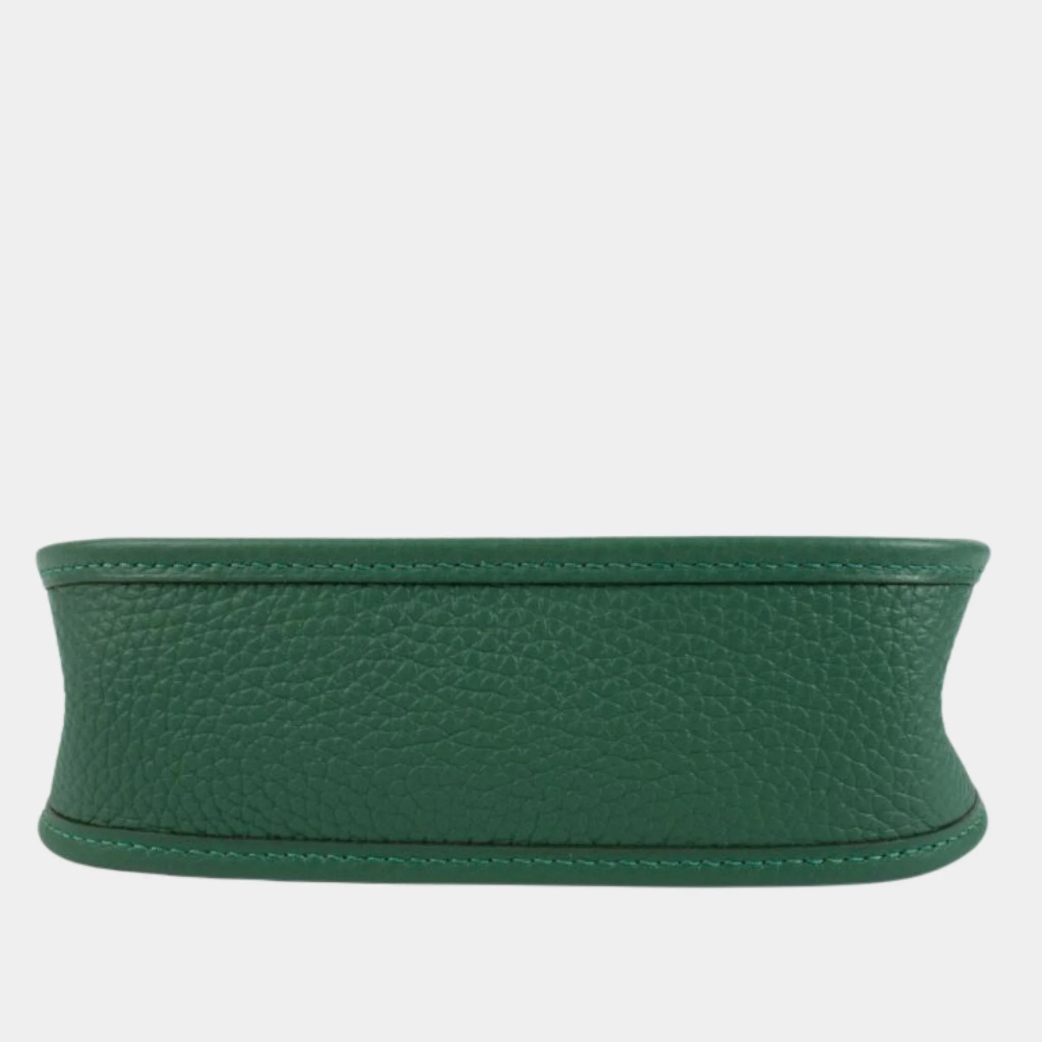 Hermes Evelyne 16 Clemence Vert Moyen GHW, Bottom