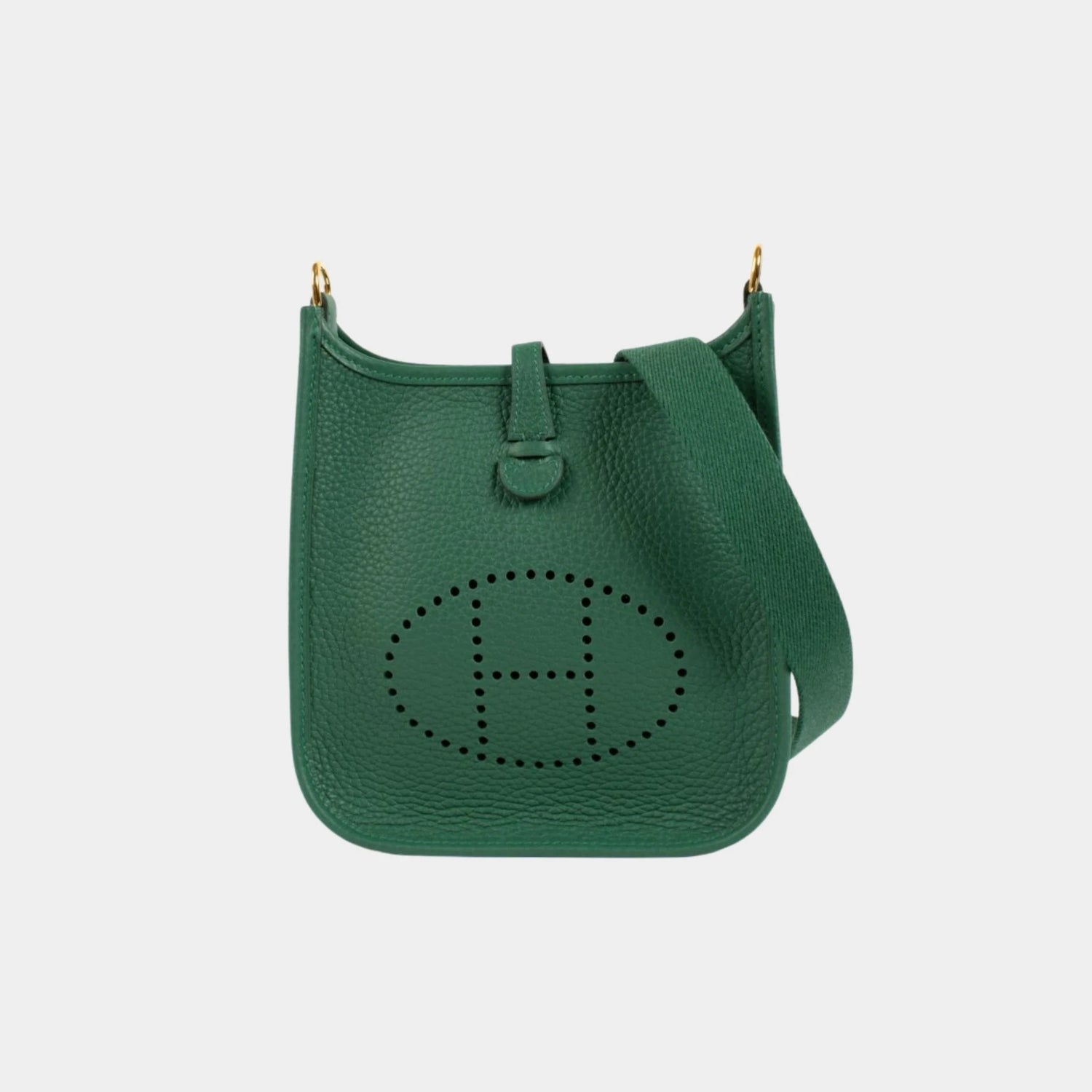 Hermes Evelyne 16 Clemence Vert Moyen GHW, Front 